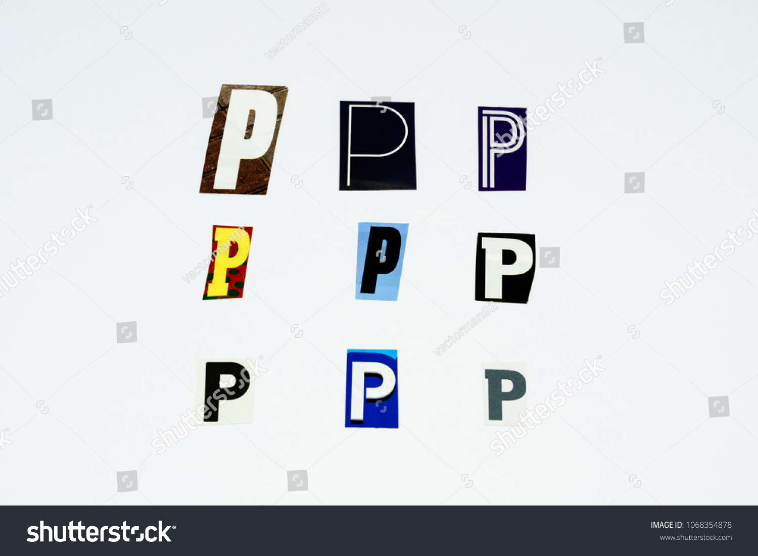 Set Of Collection Colorful Newspaper Cut Out Royalty Free Stock Photo Avopix Com