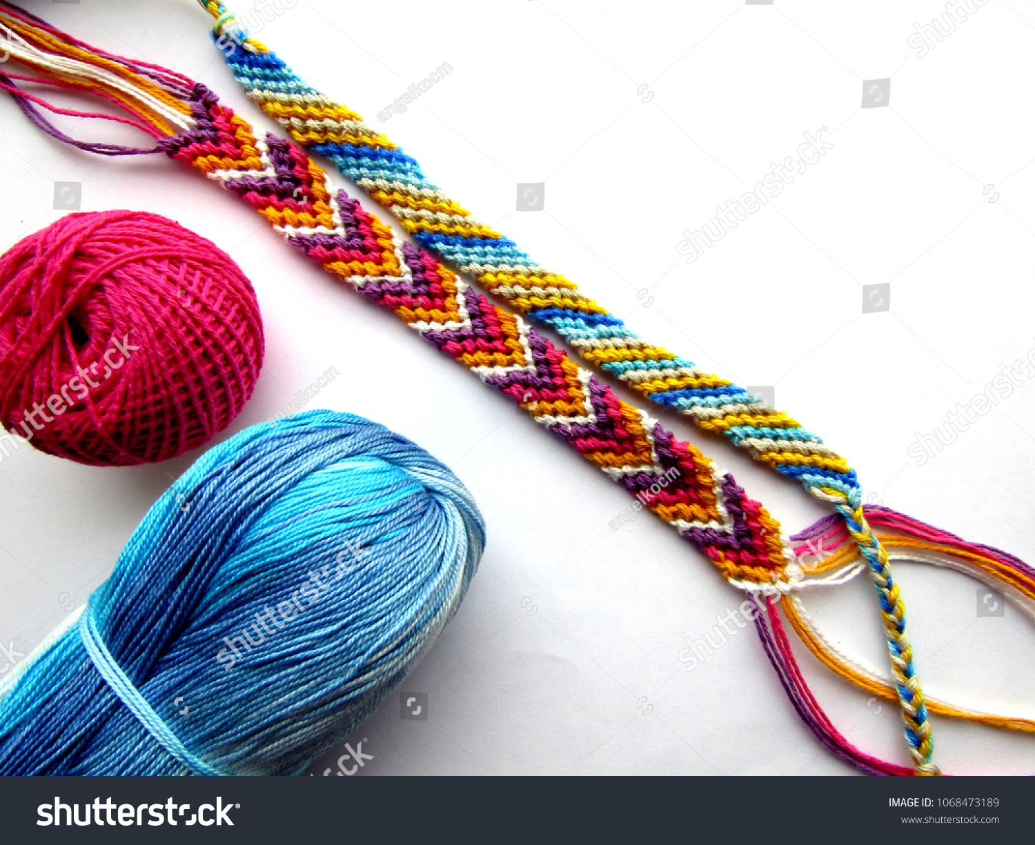 Bracelet woven thread colorful friendship bracelet #1068473189
