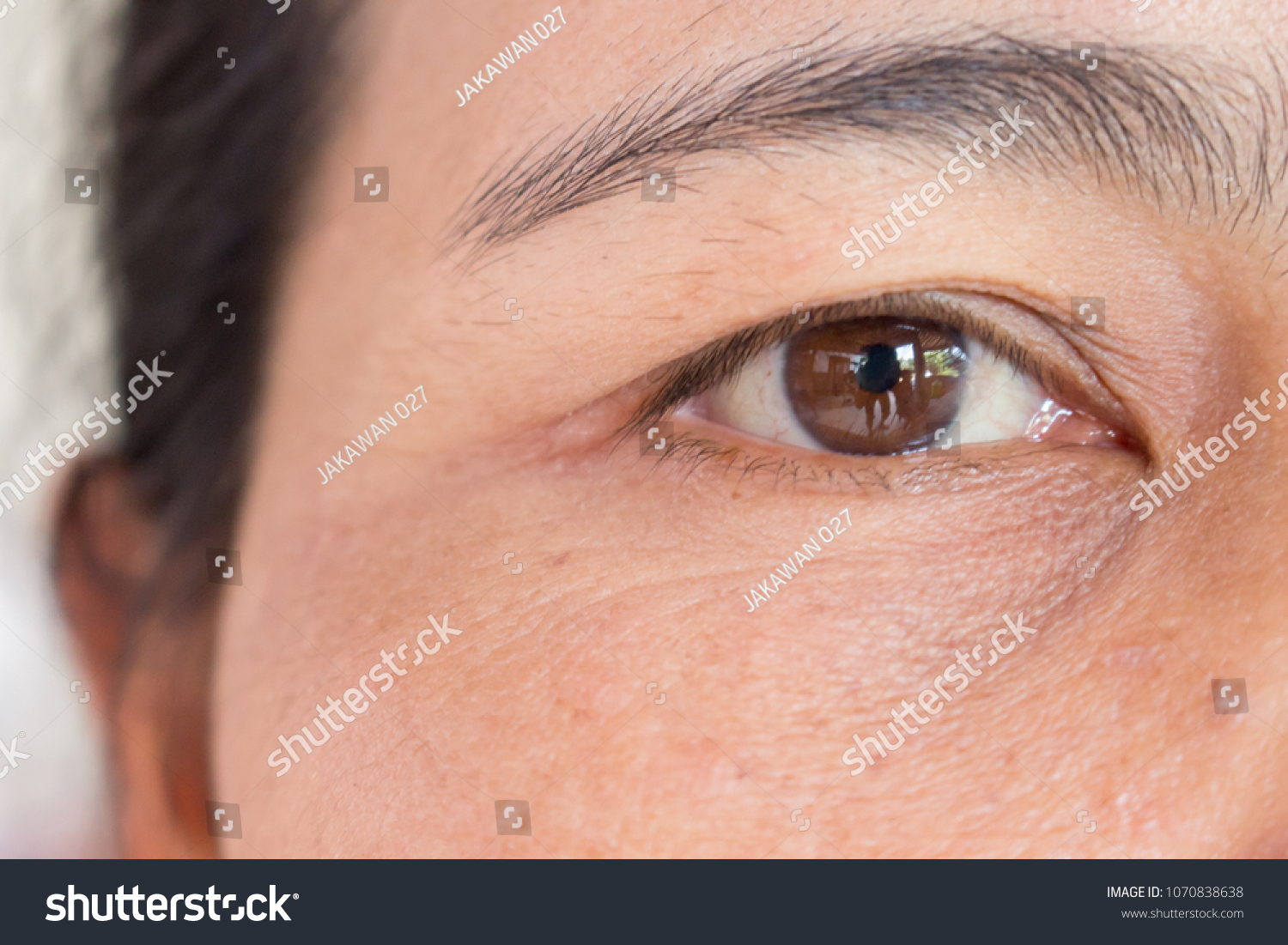 Close up of eye Asian woman #1070838638
