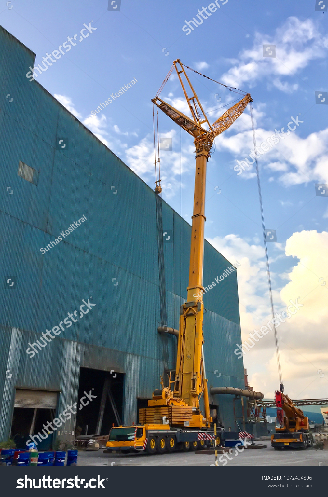 Giant mobile crane. #1072494896