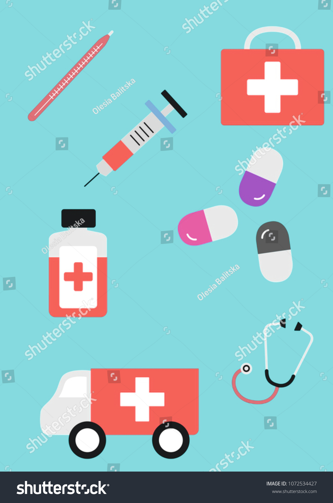 Illustration "Medicine help" #1072534427