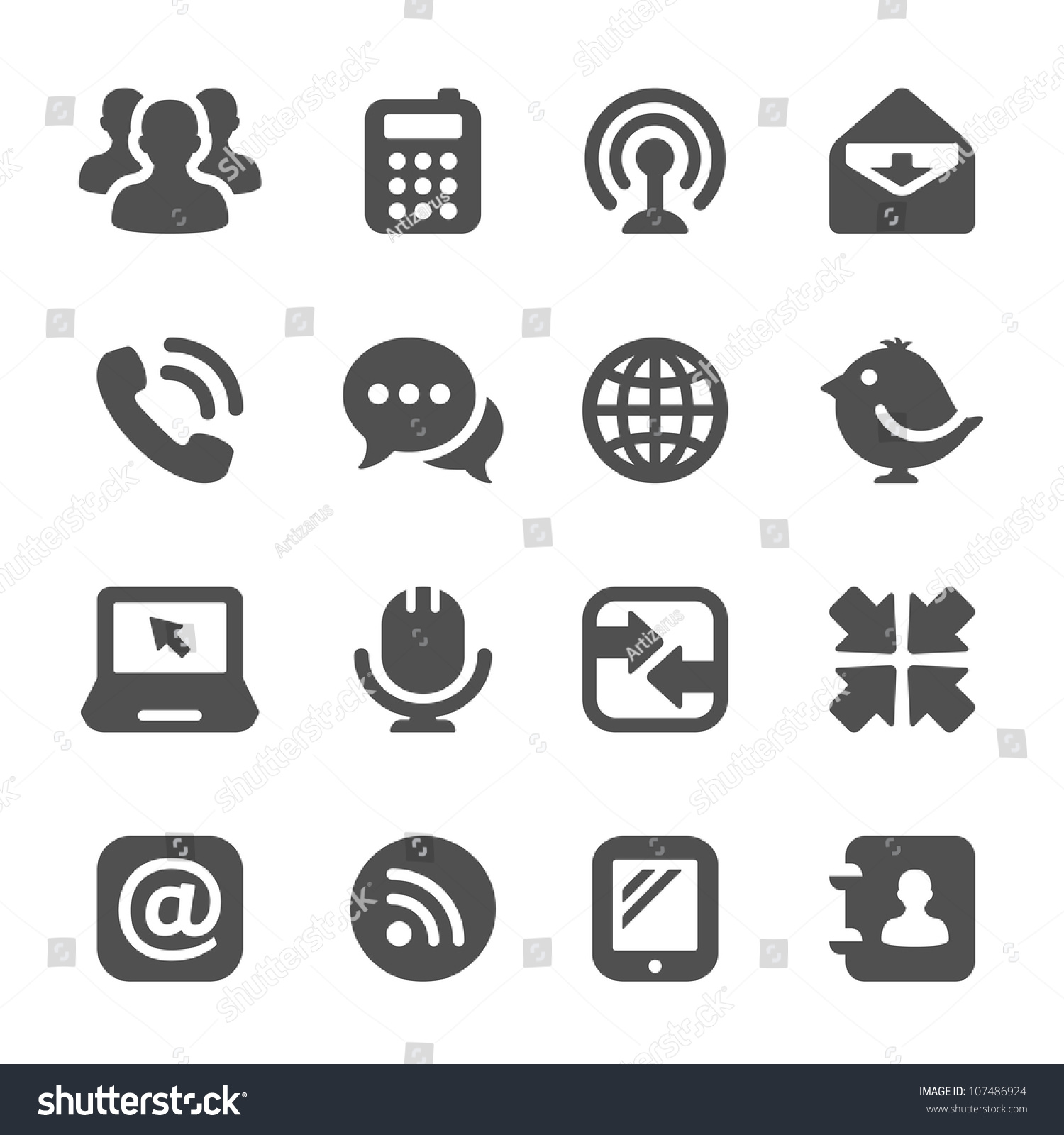 communication icons #107486924