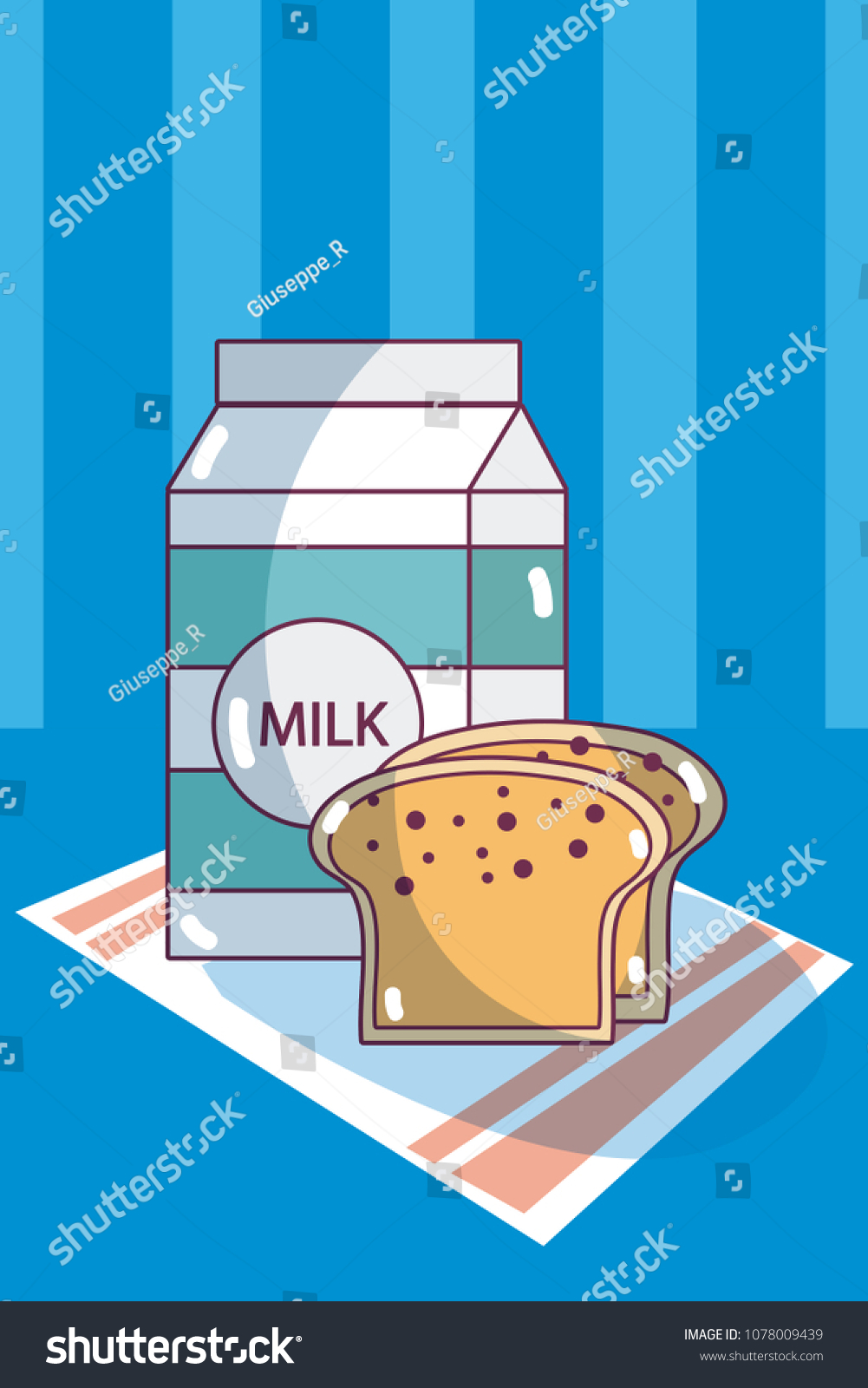 milk-box-and-bread-royalty-free-stock-vector-1078009439-avopix