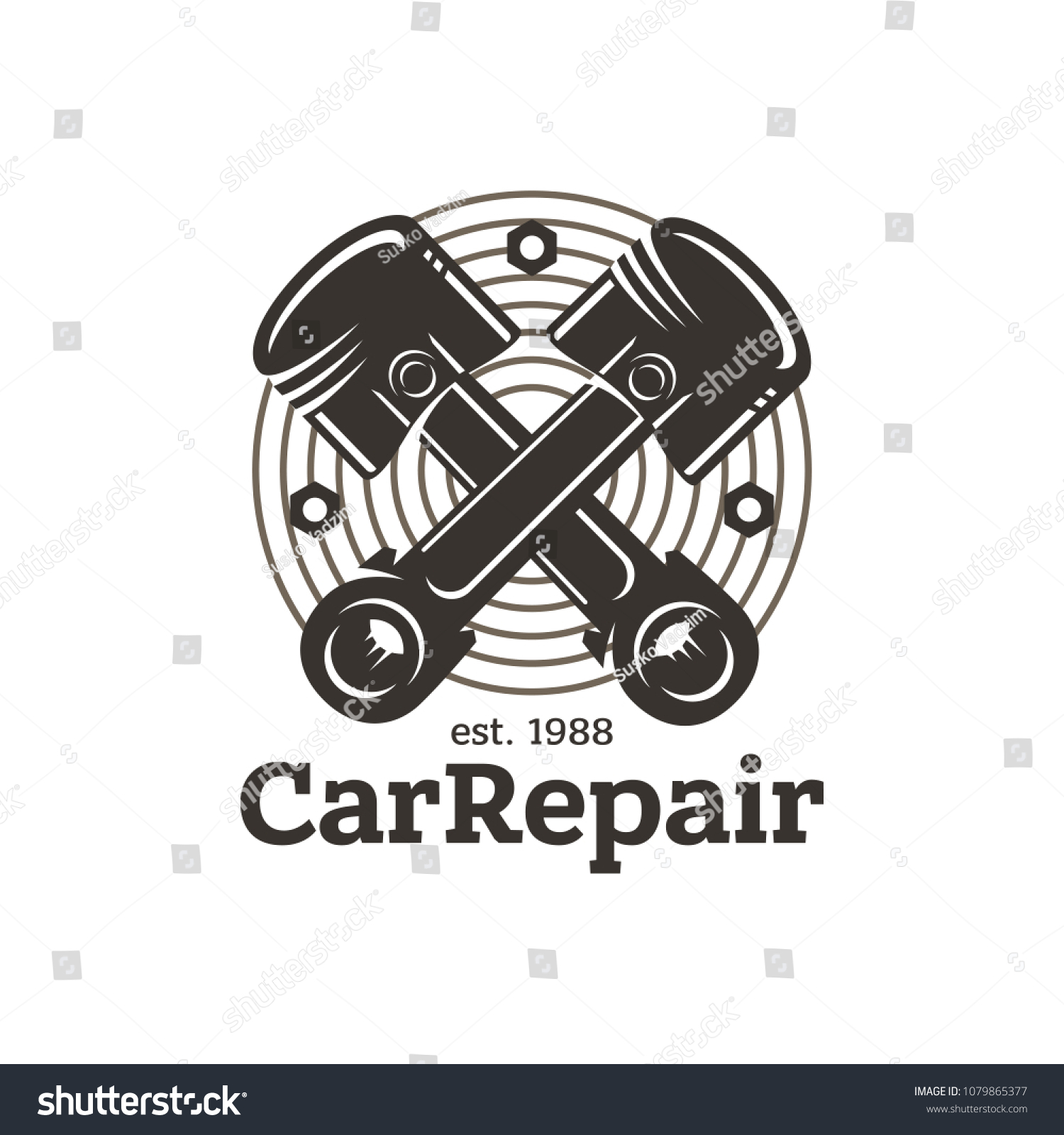 Car repair, sign in vintage style - Royalty Free Stock Vector ...