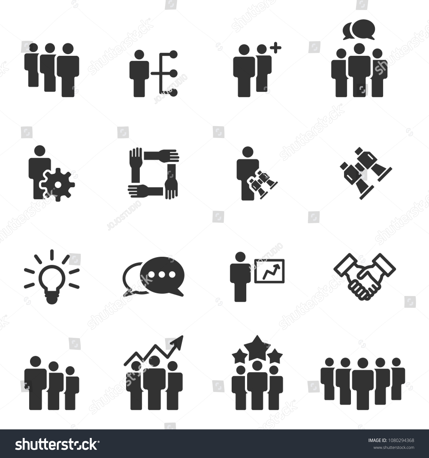 People Icons Person Work Group Team Vector Royalty Free Stock Vector Avopix Com