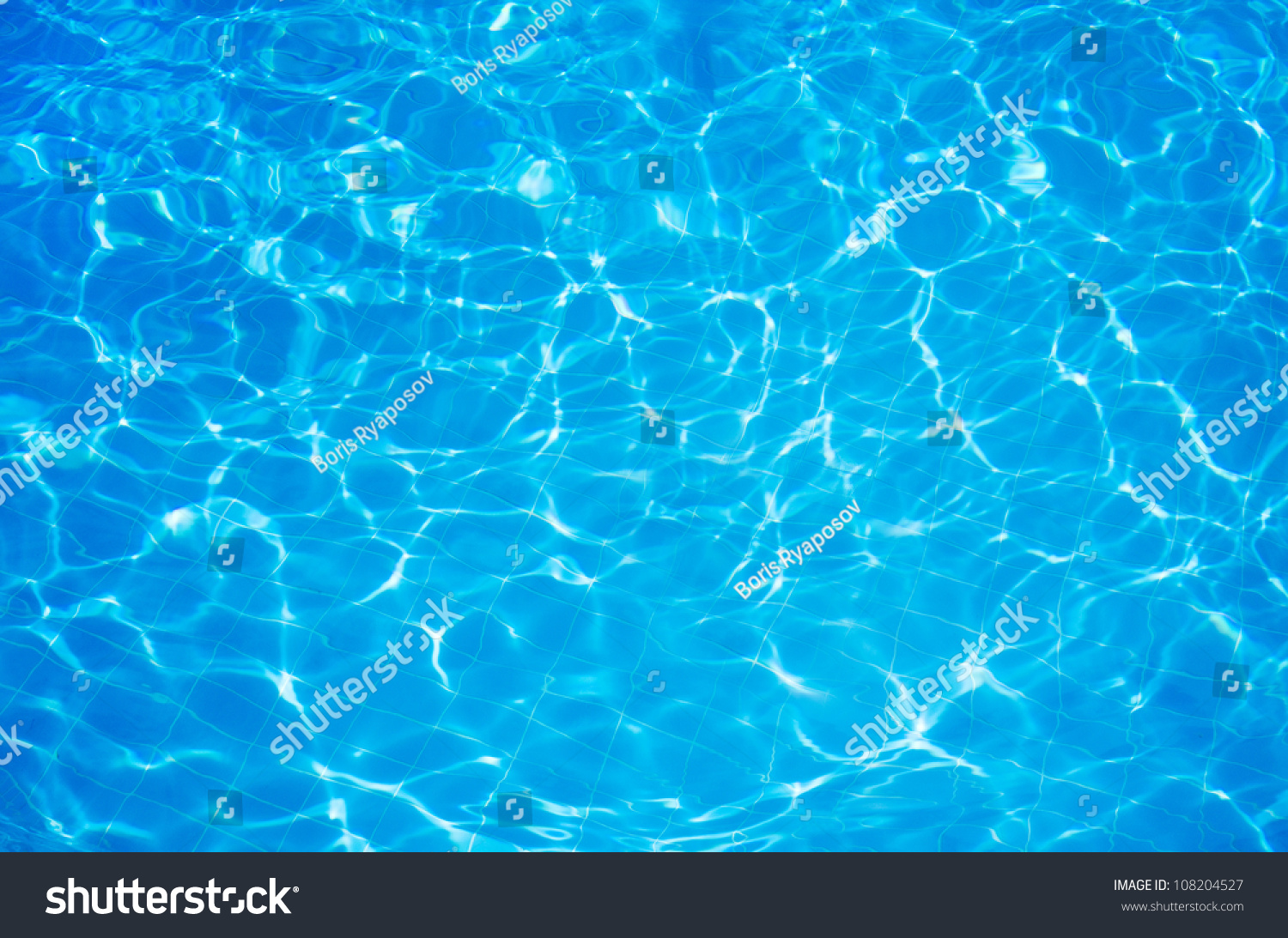 Blue ripped water in swimming pool #108204527
