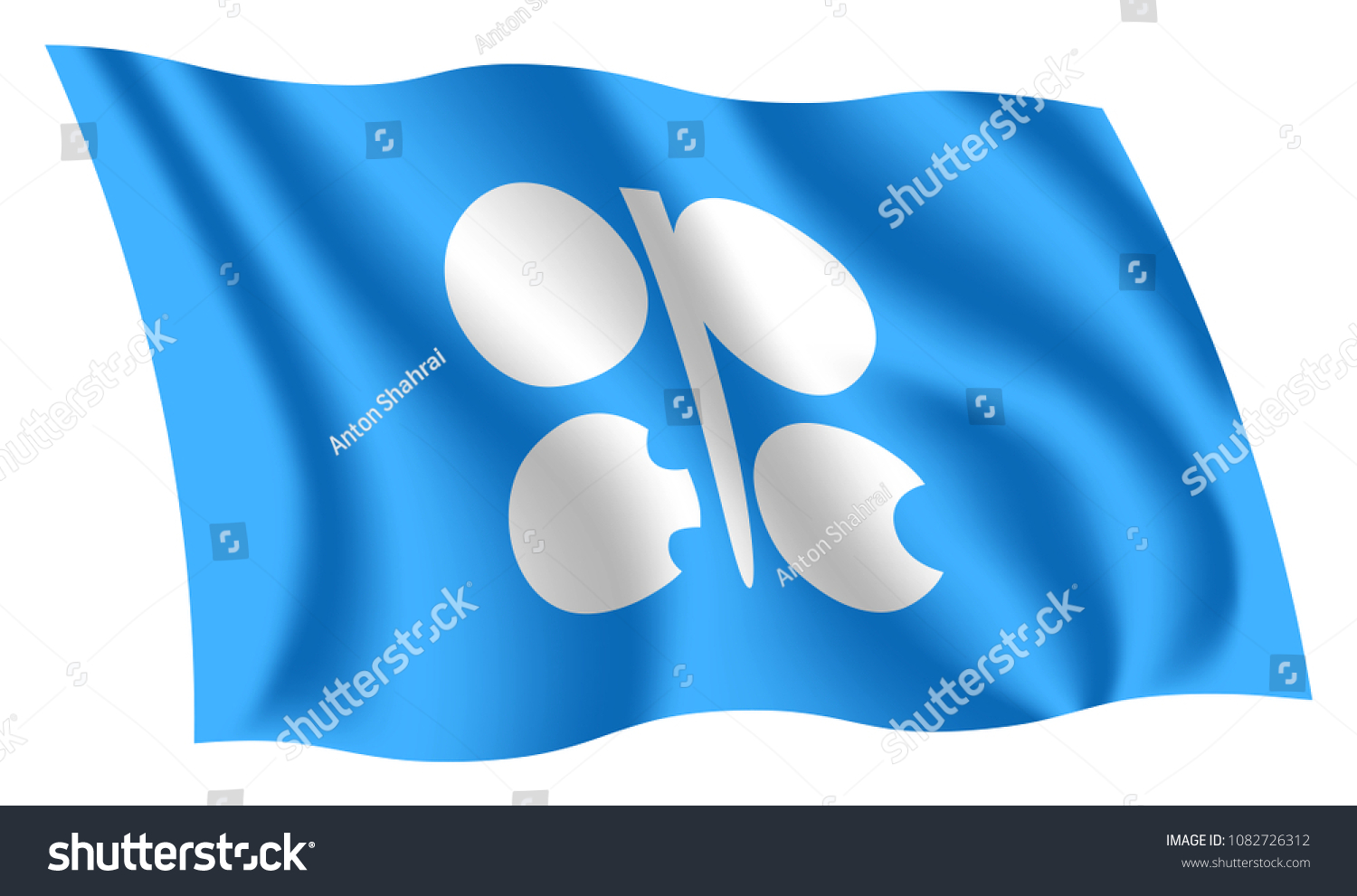 OPEC flag. Flag of the Organization of the - Royalty Free Stock Vector ...