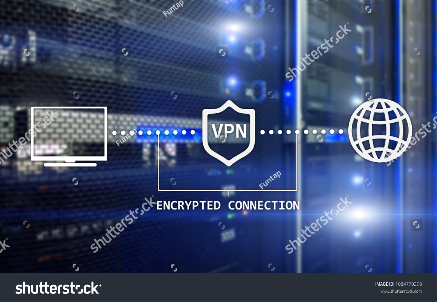 Virtual private network, VPN, Data encryption, IP substitute. #1084770398