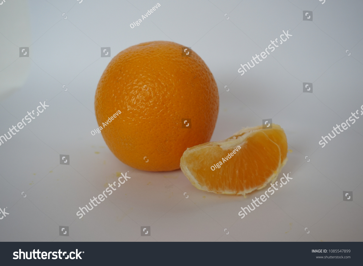 orange and its juicy lobule #1085547899