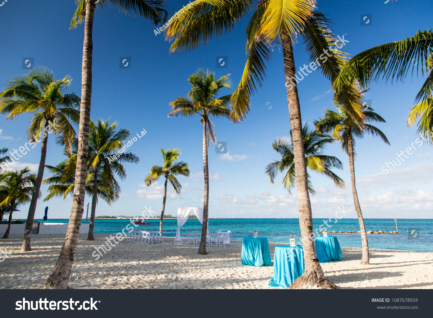 Bahamas, the golden sands of Cable Beach #1087678934
