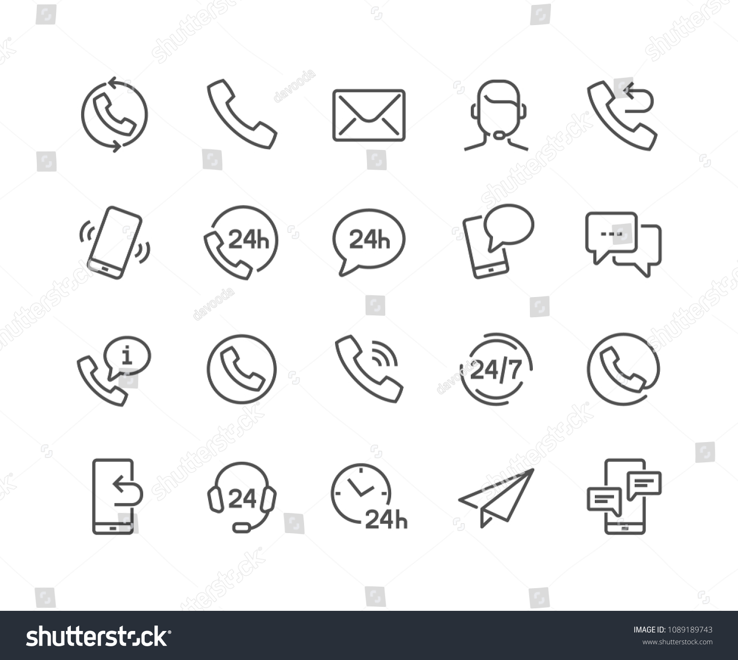 Simple Set of Processing Related Vector Line Icons. Contains such Icons as Support, Chat, Callback and more.
Editable Stroke. 48x48 Pixel Perfect. #1089189743