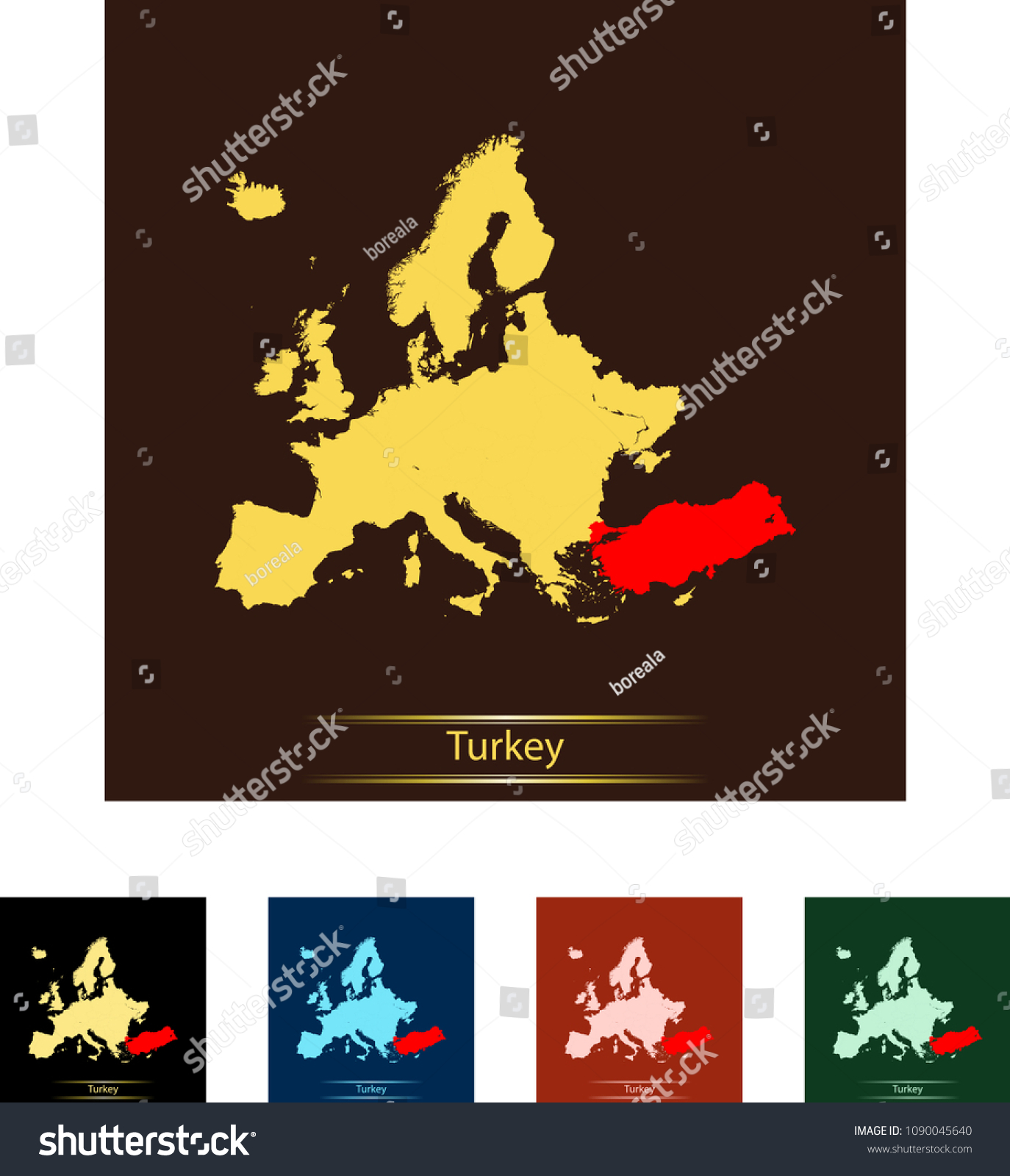 map of Turkey #1090045640