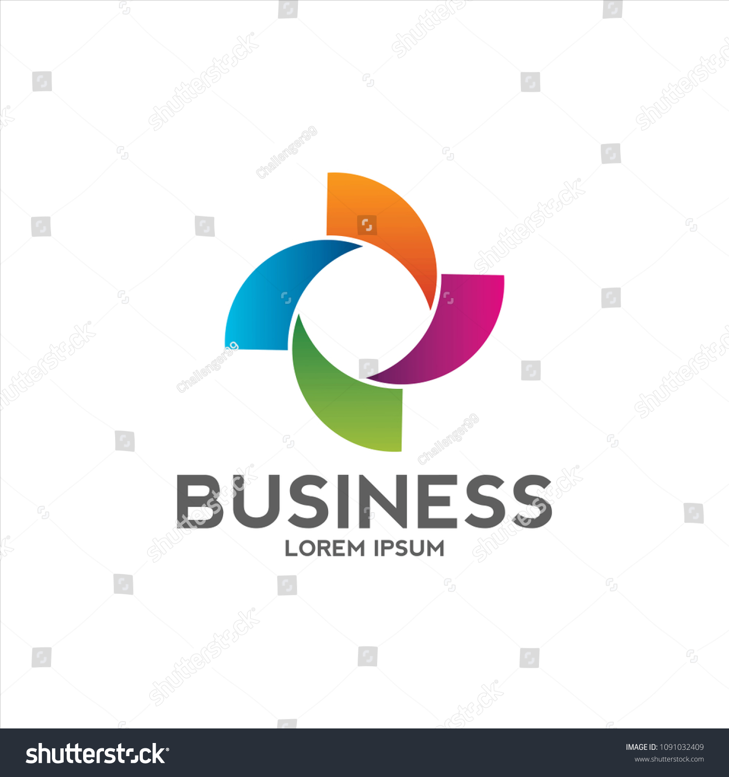 circle vortex logo design business company - Royalty Free Stock Vector ...