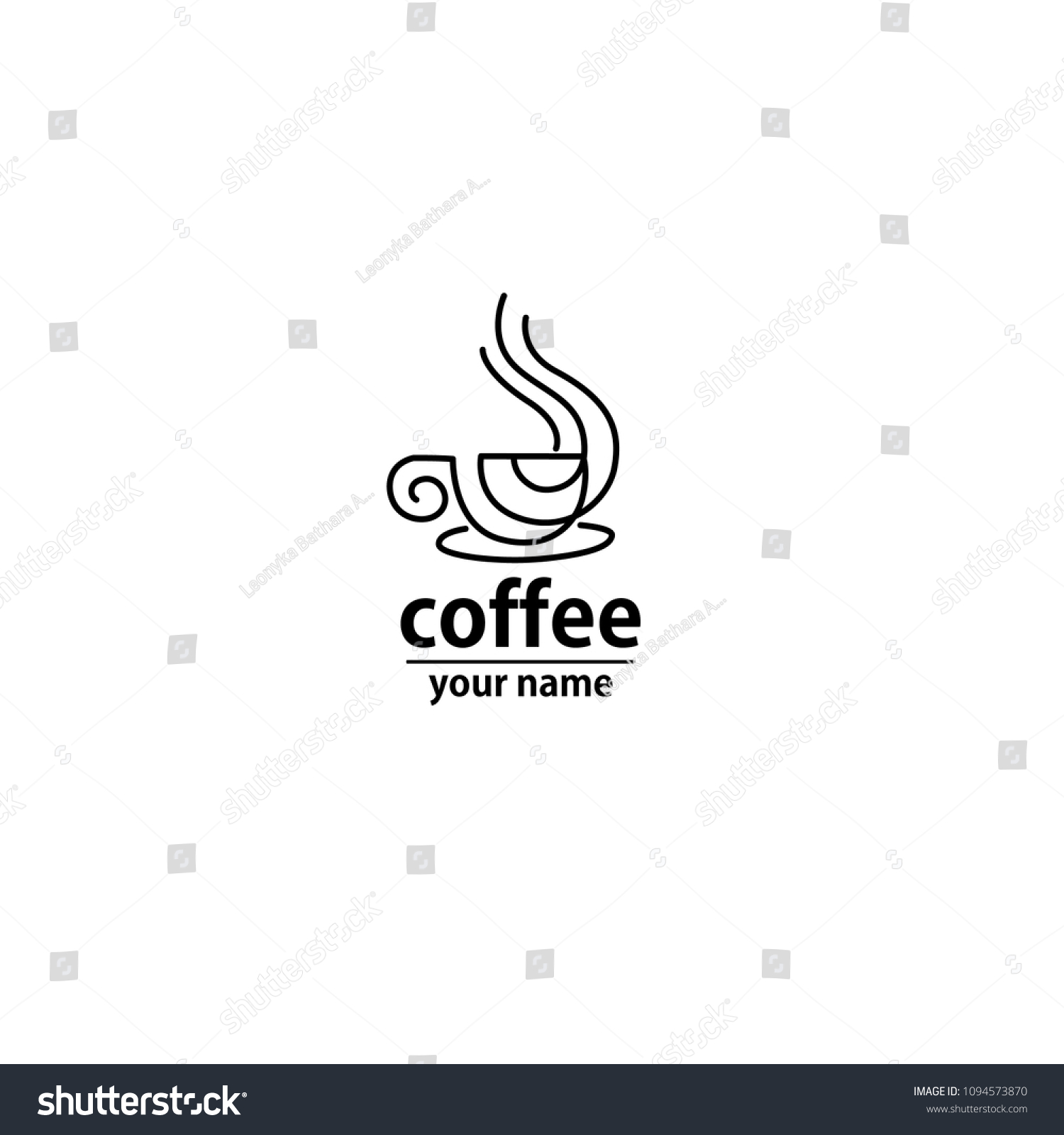 coffee cafe logo #1094573870