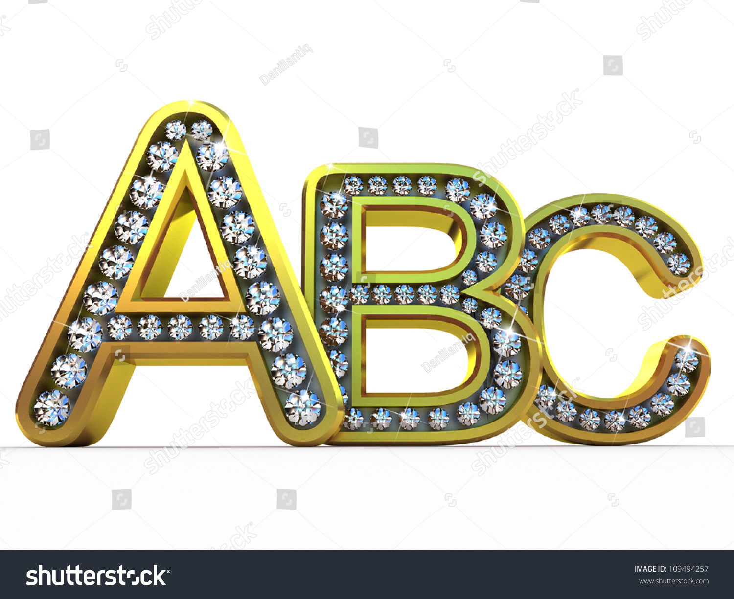 Alphabet With Letters A,B,C - Royalty Free Stock Photo 109494257 ...