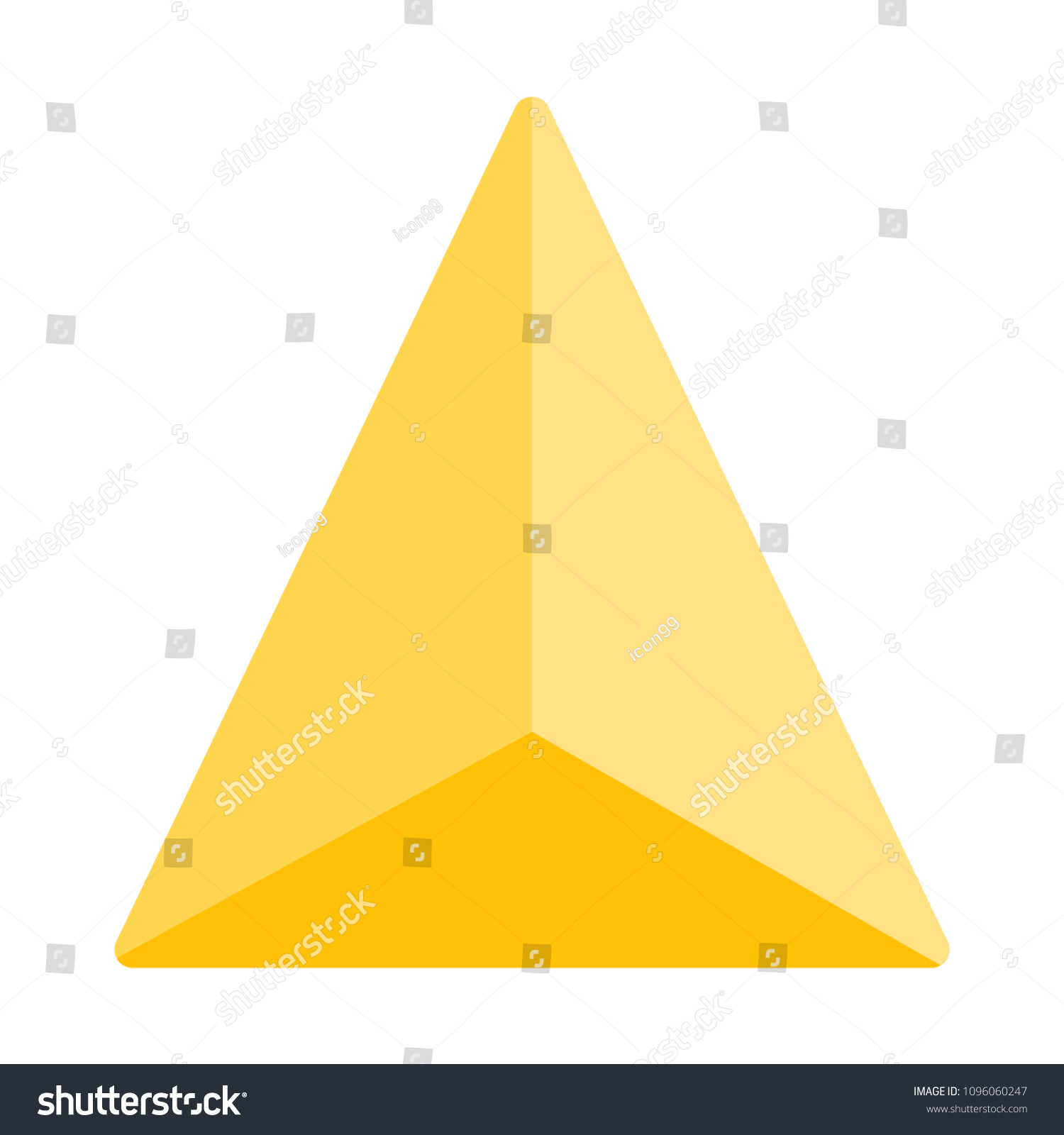 Tetrahedron Diagram Faces - Royalty Free Stock Vector 1096060247 ...