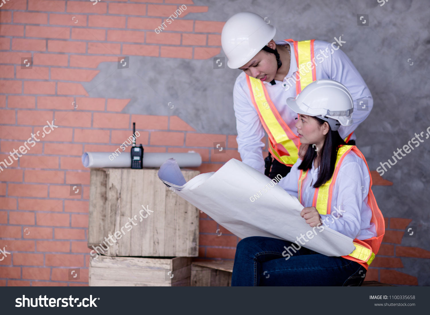 Manager Engineering in standard safety uniform working #1100335658