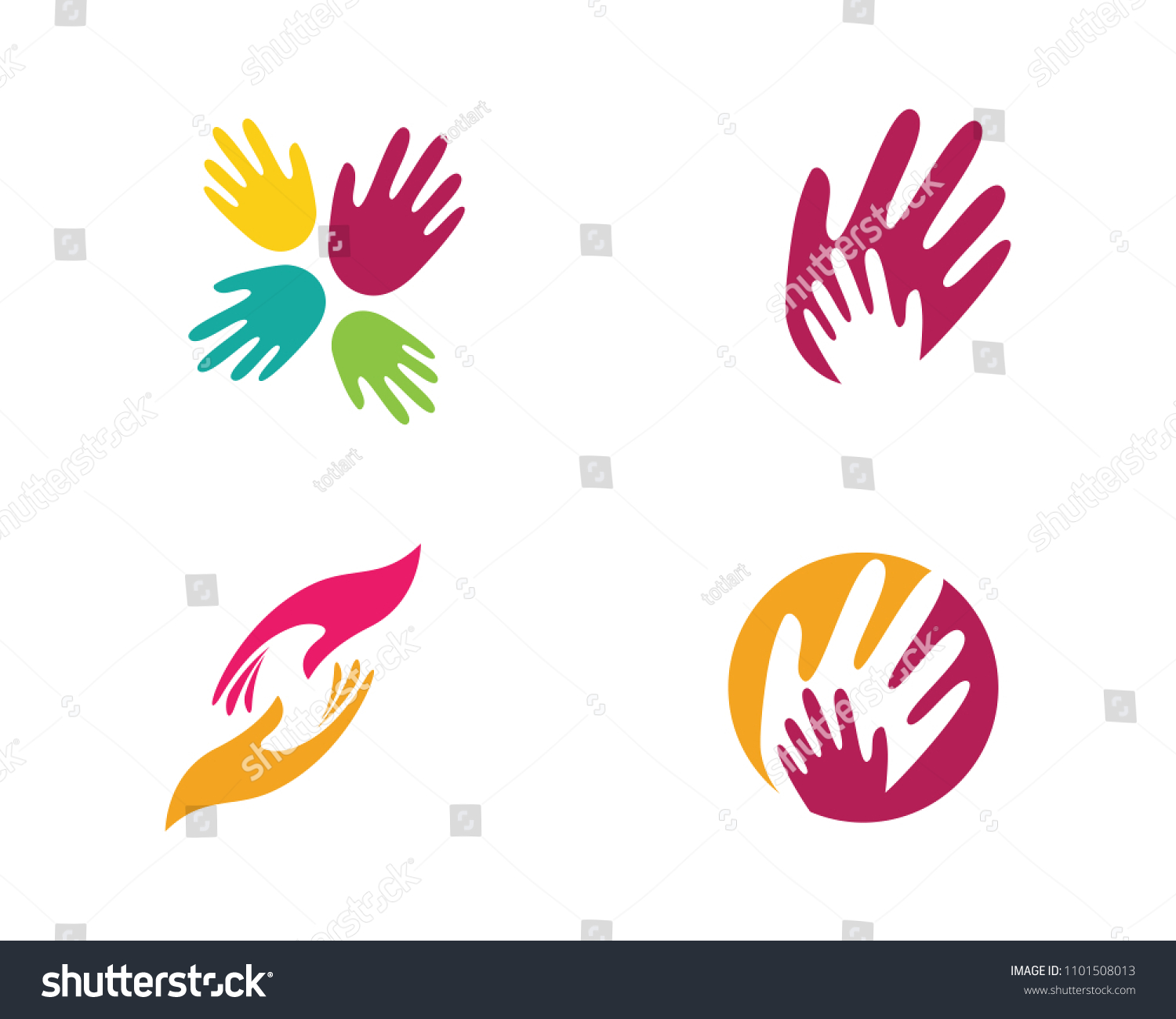 Hand Care Logo Template vector icon Business #1101508013