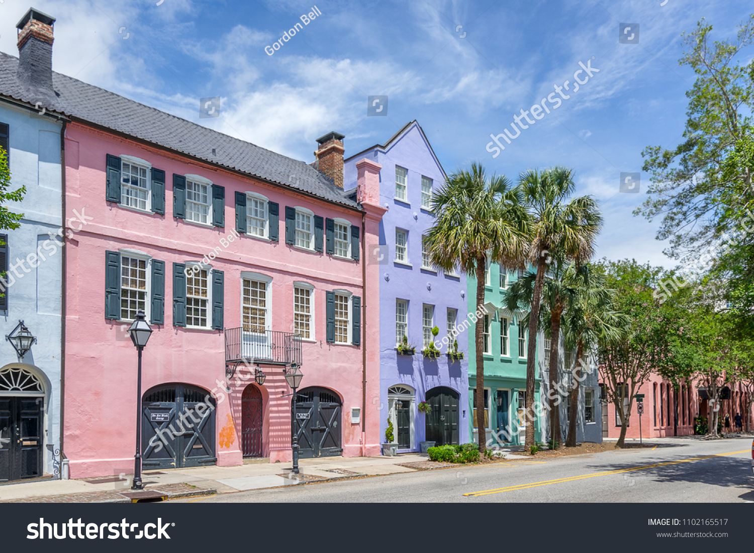 Rainbow Row Charleston South Carolina #1102165517