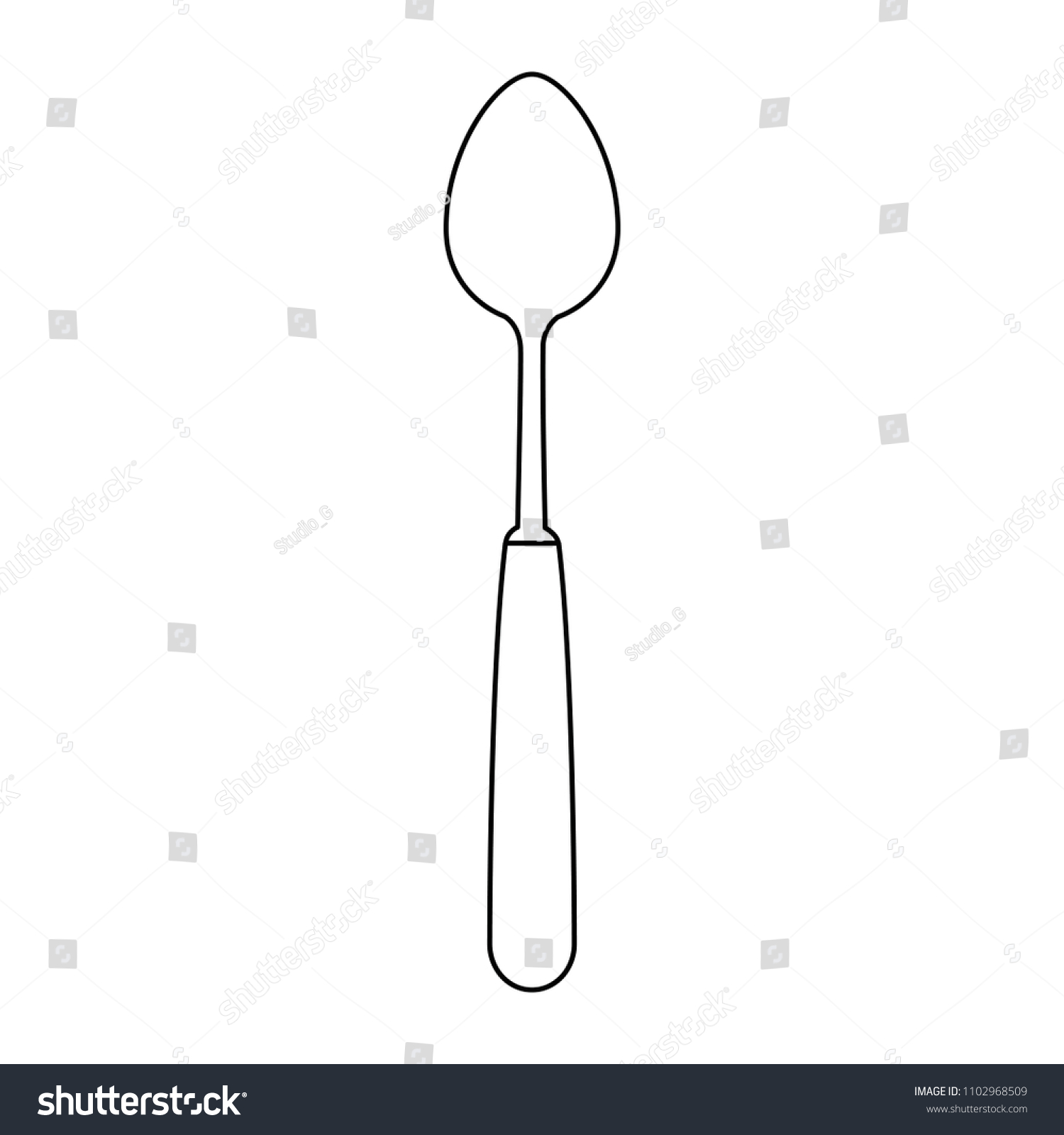 spoon cutlery tool icon #1102968509