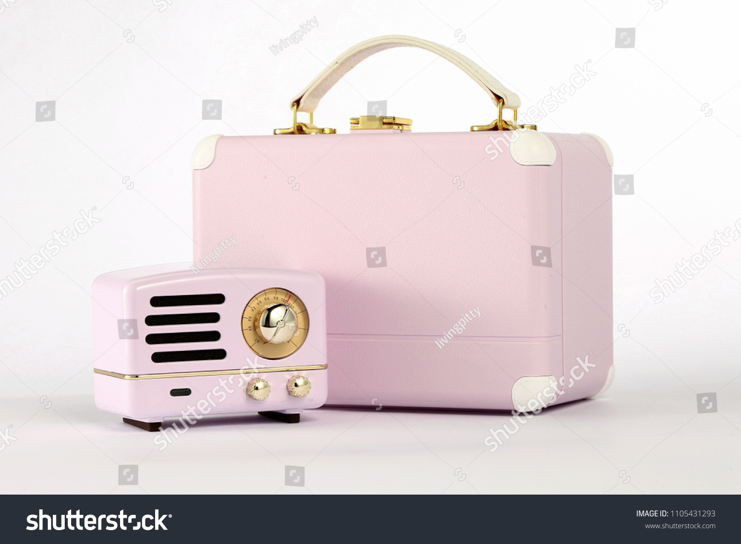 pink portable speaker #1105431293