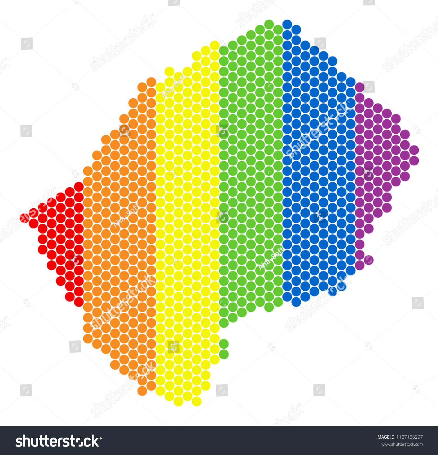 A Dotted Lgbt Lesotho Map For Lesbians Gays Royalty Free Stock Vector 1107158297 9140