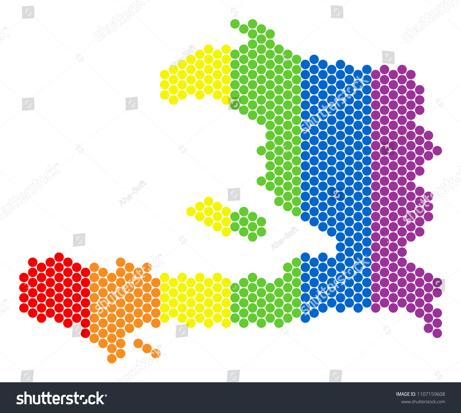 A Dotted Lgbt Haiti Map For Lesbians Gays Royalty Free Stock Vector 1107159608 2555