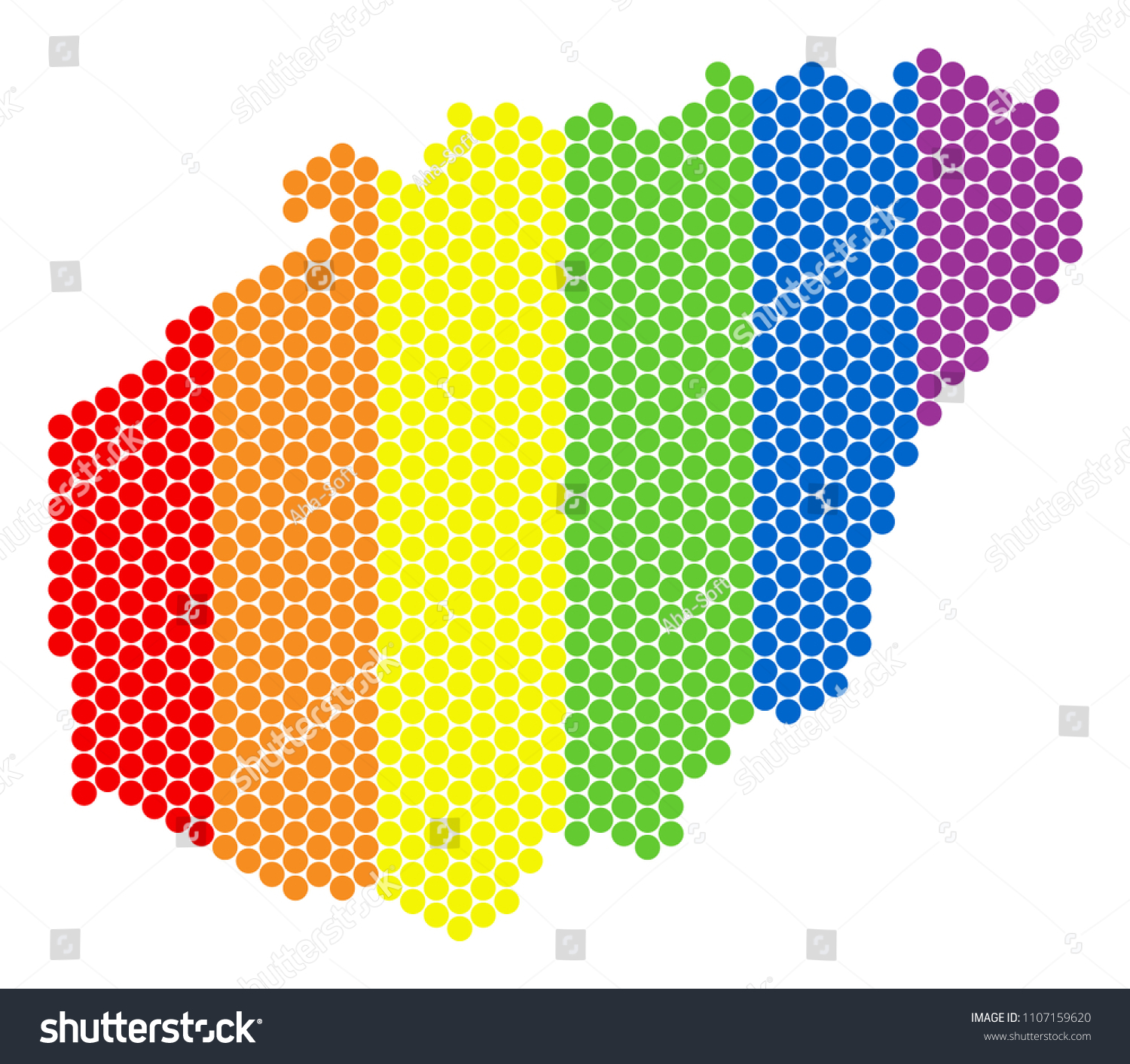 A Dotted Lgbt Hainan Island Map For Lesbians Royalty Free Stock Vector 1107159620 7044