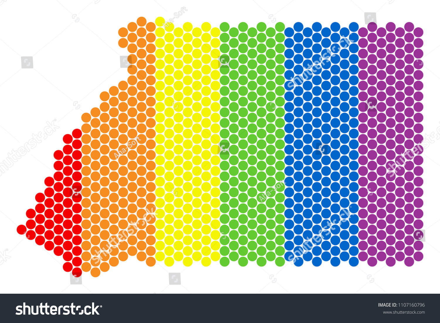 A Dotted Lgbt Equatorial Guinea Map For Lesbians Royalty Free Stock Vector 1107160796 7103