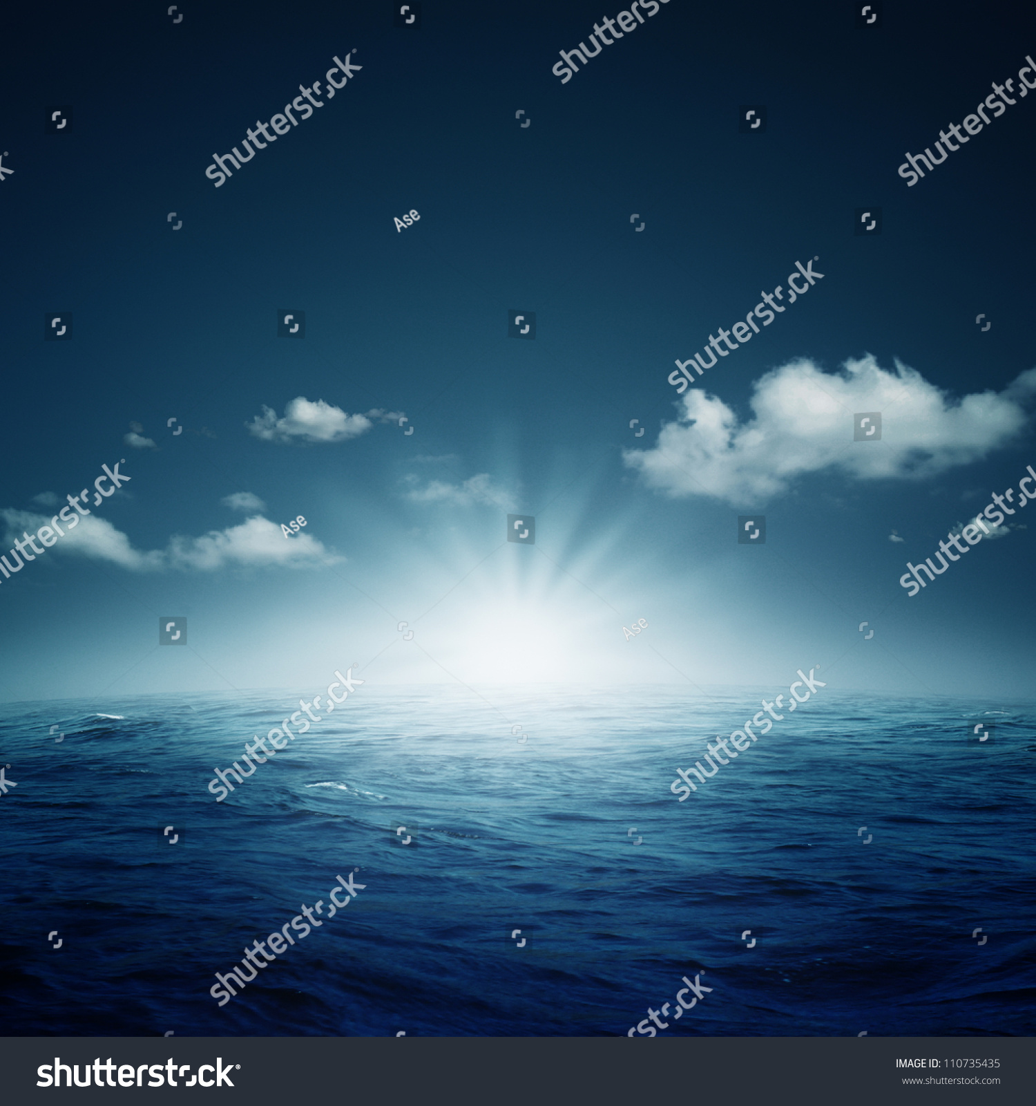 Nightly ocean.  natural backgrounds #110735435