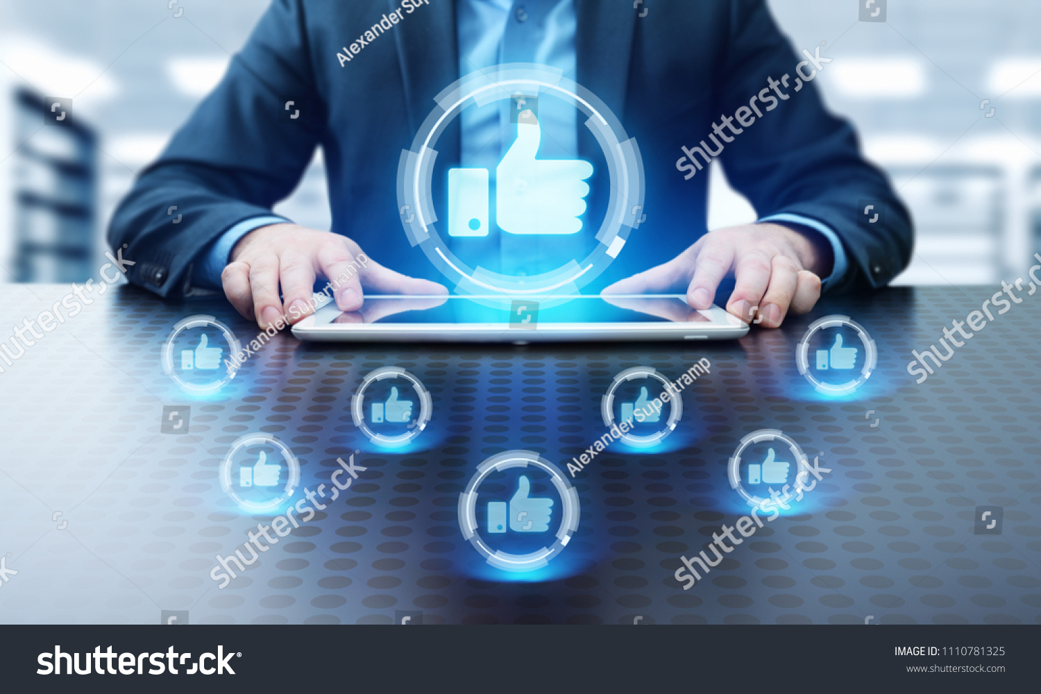 like button. Business Internet Social Media Technology Network Concept. #1110781325