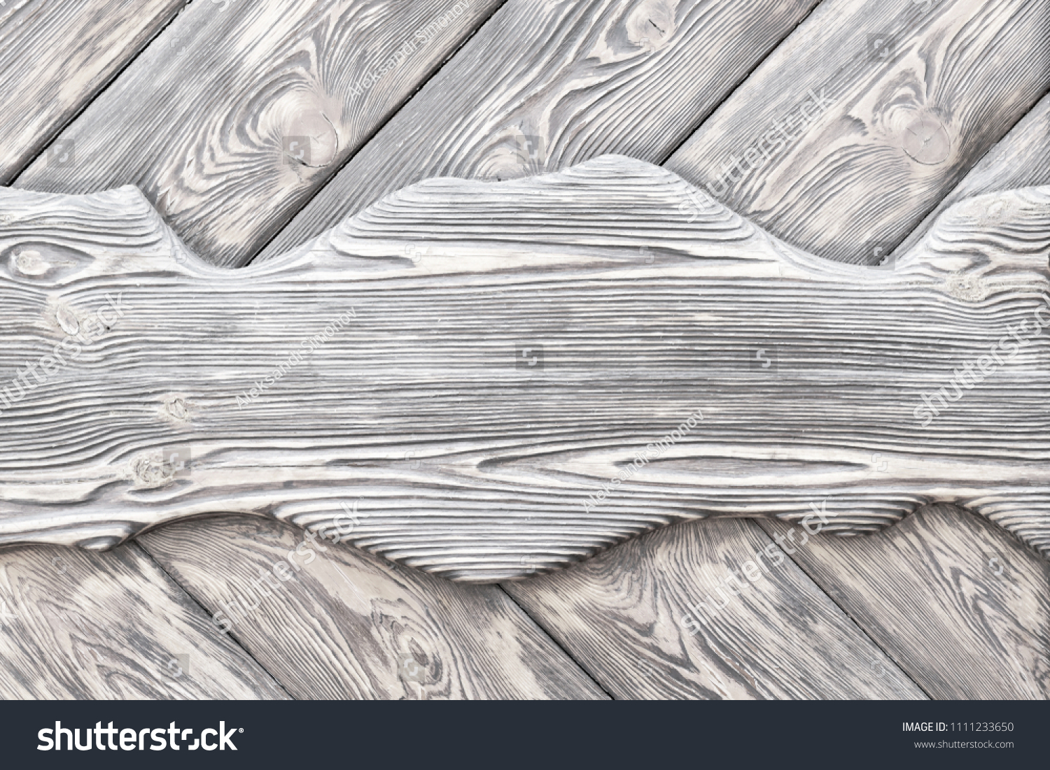 surface is very textured of old brushed boards covered with stain. White Wood background, texture. copy space #1111233650
