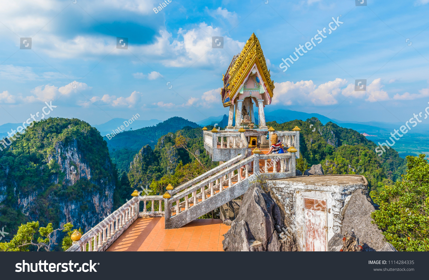 The top of  Tiger Cave temple, (Wat Tham Suea), Krabi region, Thailand #1114284335