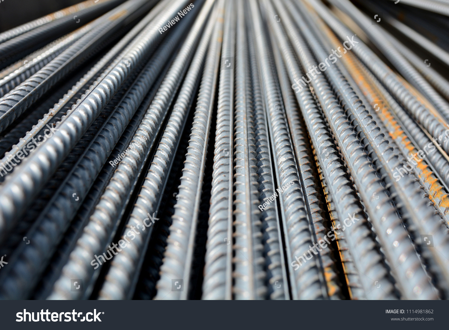 Construction rebar steel work reinforcement in conncrete structure of building #1114981862