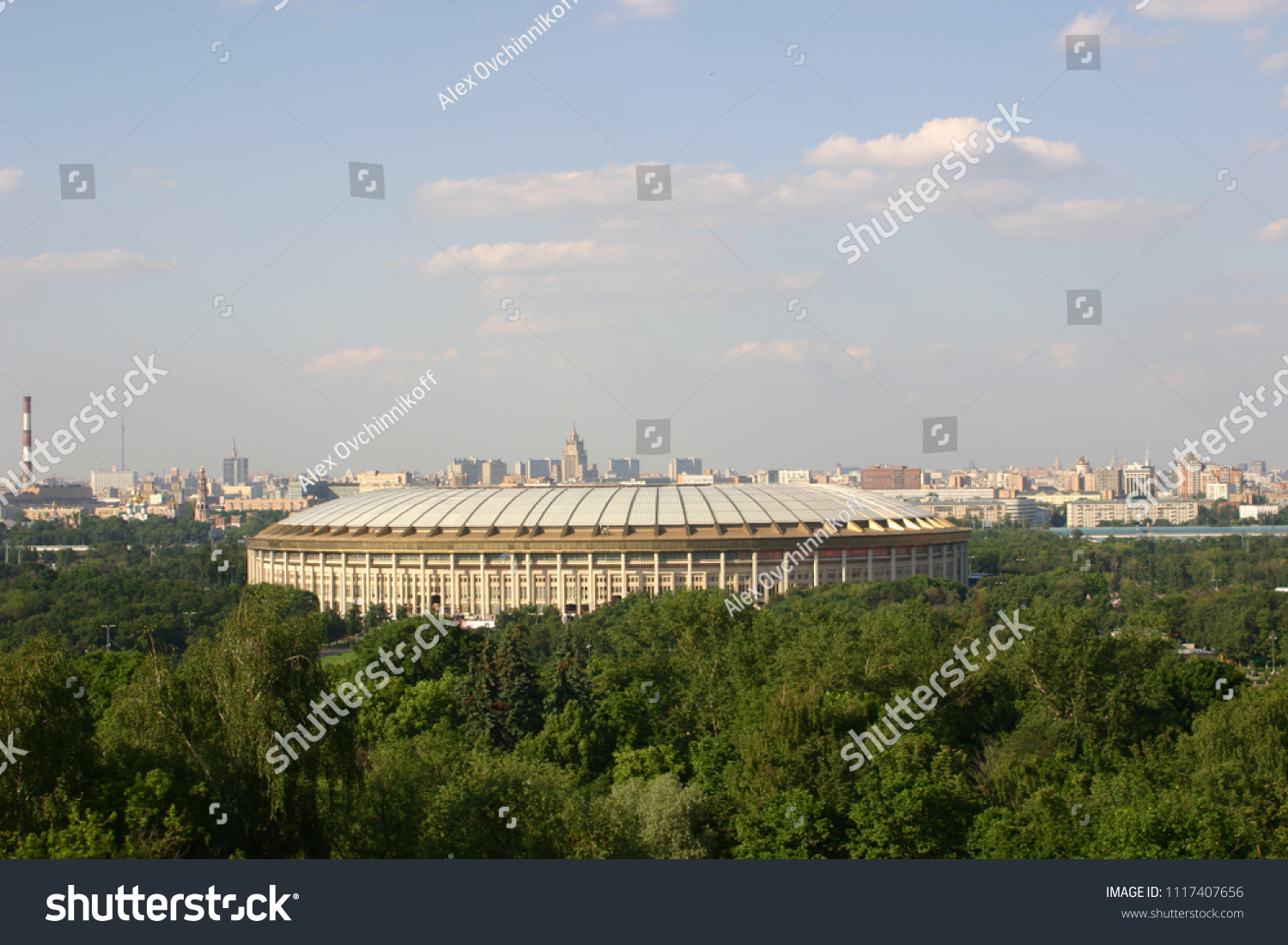 Luzhniki stadium  is the national stadium of Russia, located in its capital city,  The stadium is a part of the Luzhniki Olympic Complex. It was named the main stadium of 2018 FIFA World Cup #1117407656