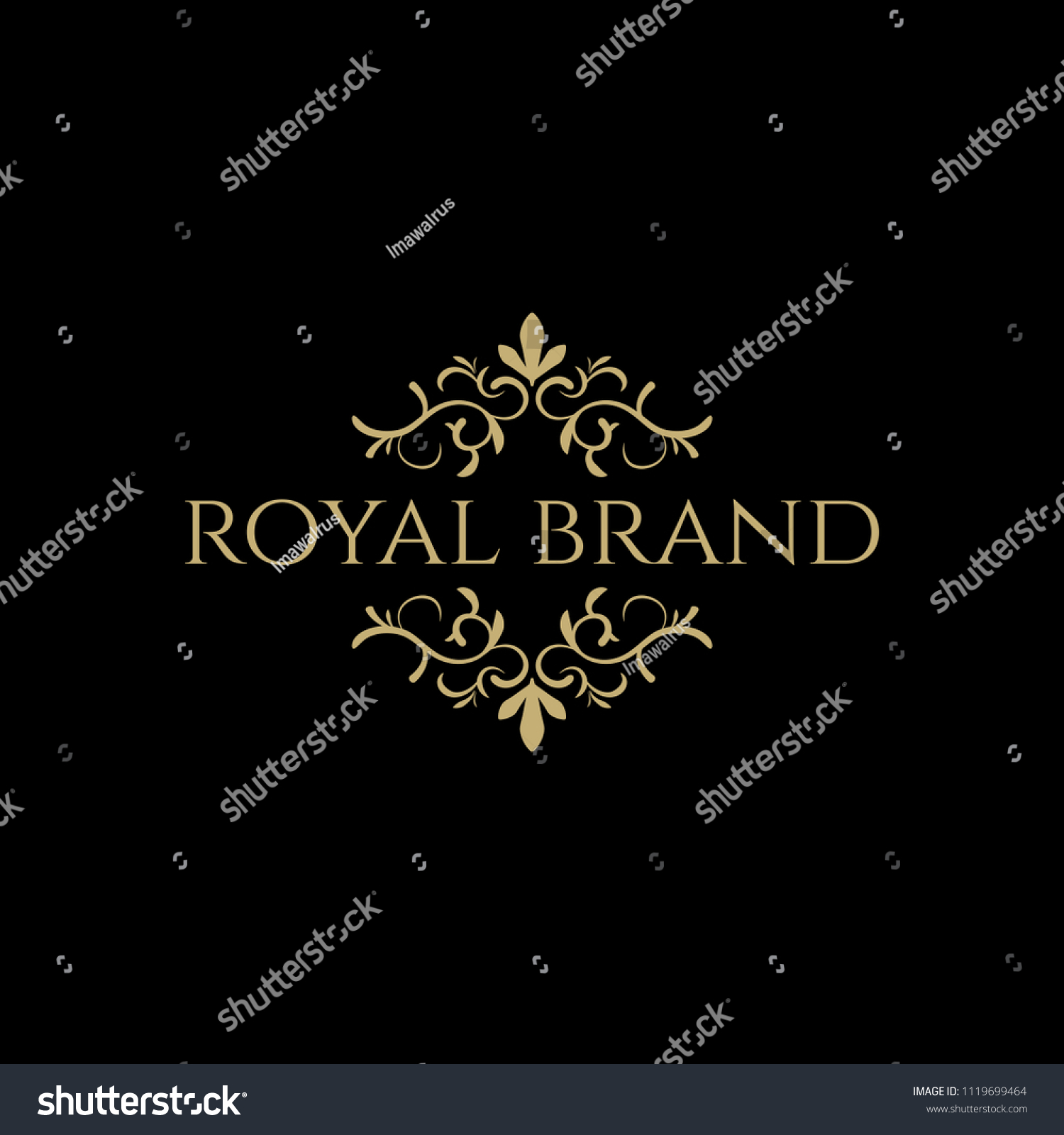 Logo Luxury with vintage color. Royal brand for - Royalty Free Stock ...