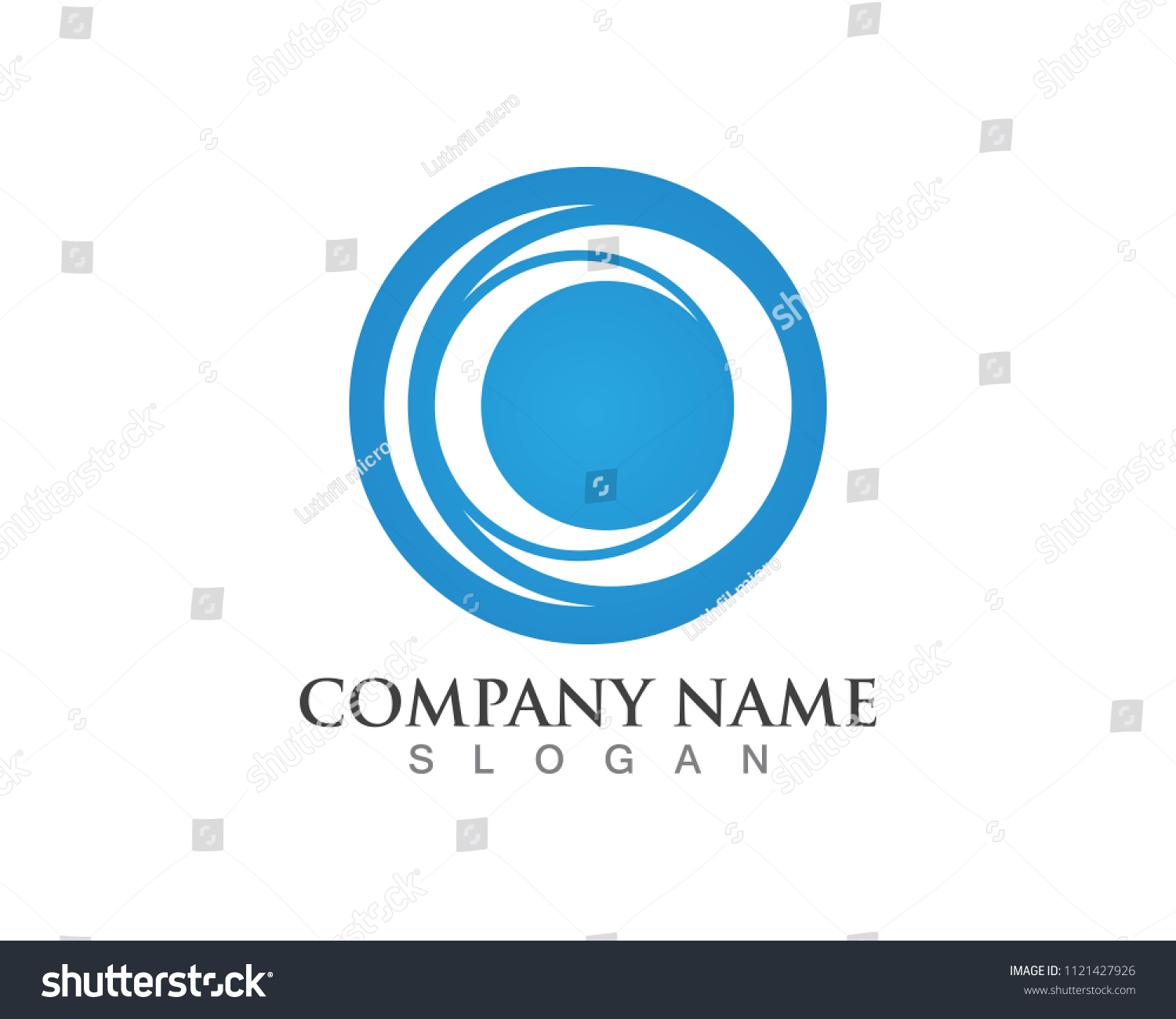 C wave Logo and symbol template - Royalty Free Stock Vector 1121427926 ...