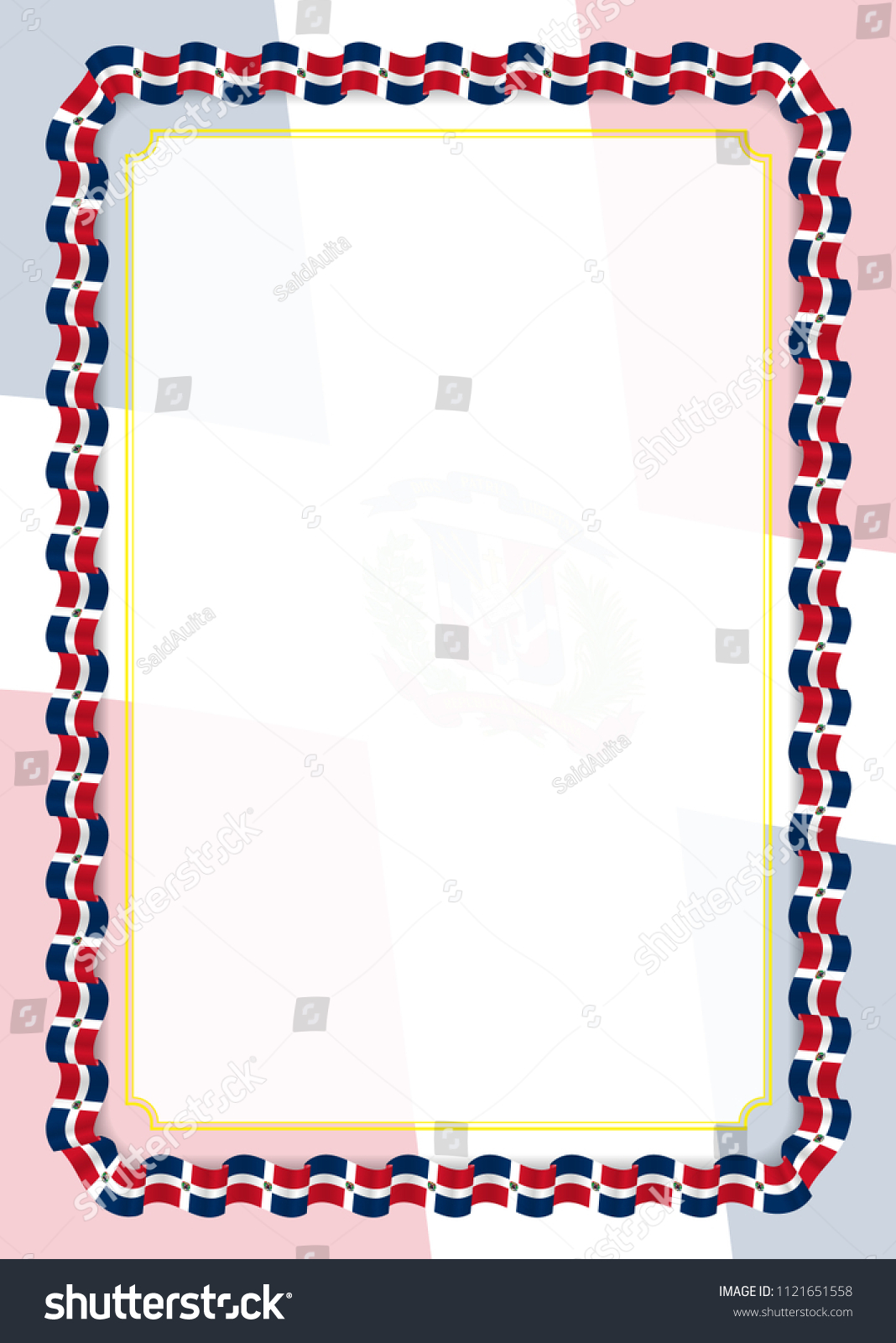 Frame and border of ribbon with Dominican - Royalty Free Stock Vector ...