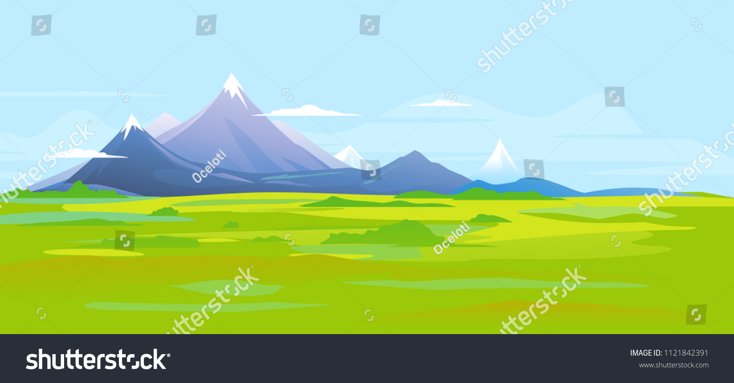 Mountain Landscape Banner #1121842391