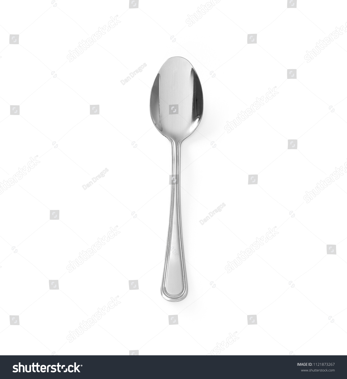 Coffee Spoon stainless steel isolated on white background #1121873267