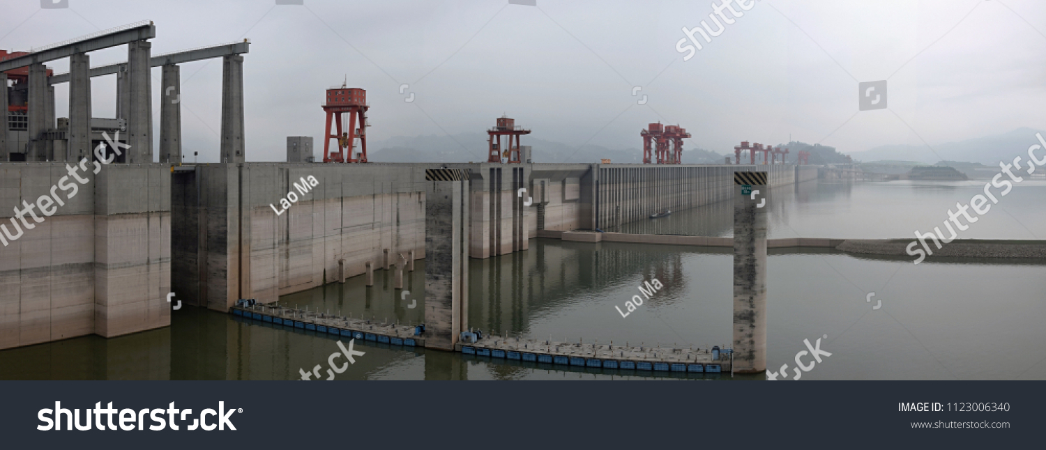 The Biggest Hydroelectric Power Station in the - Royalty Free Stock ...