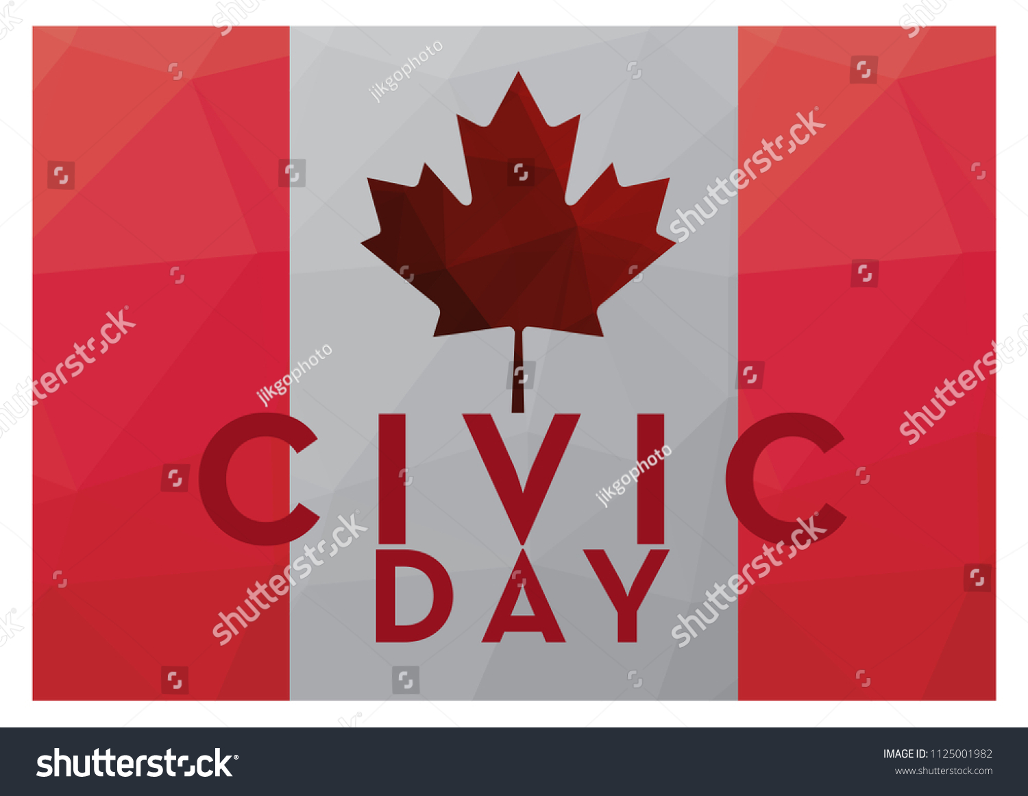 Civic Day Holiday Canada logo concept, vector Royalty Free Stock