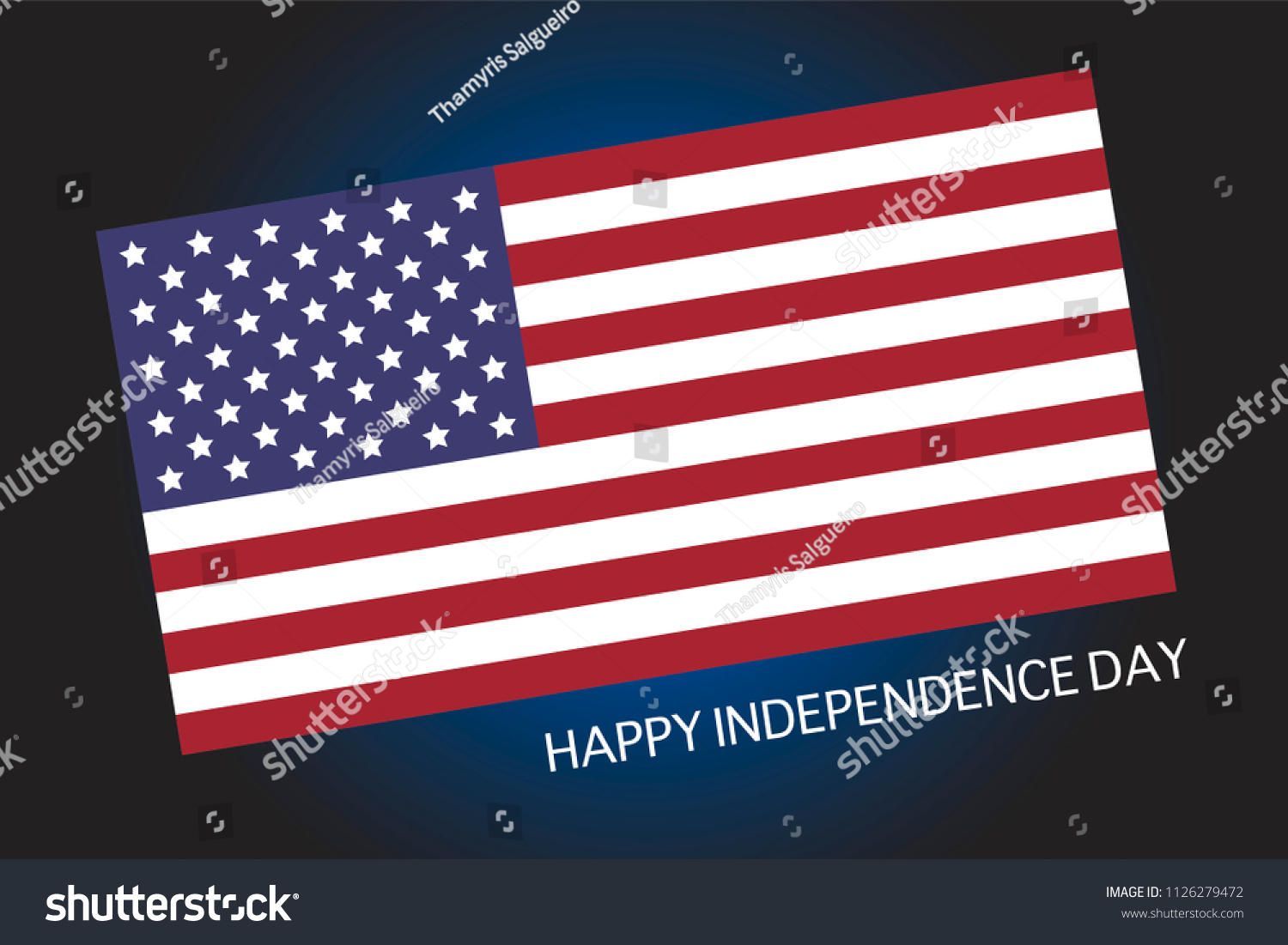 Vector image to celebrate US independency day - Royalty Free Stock ...