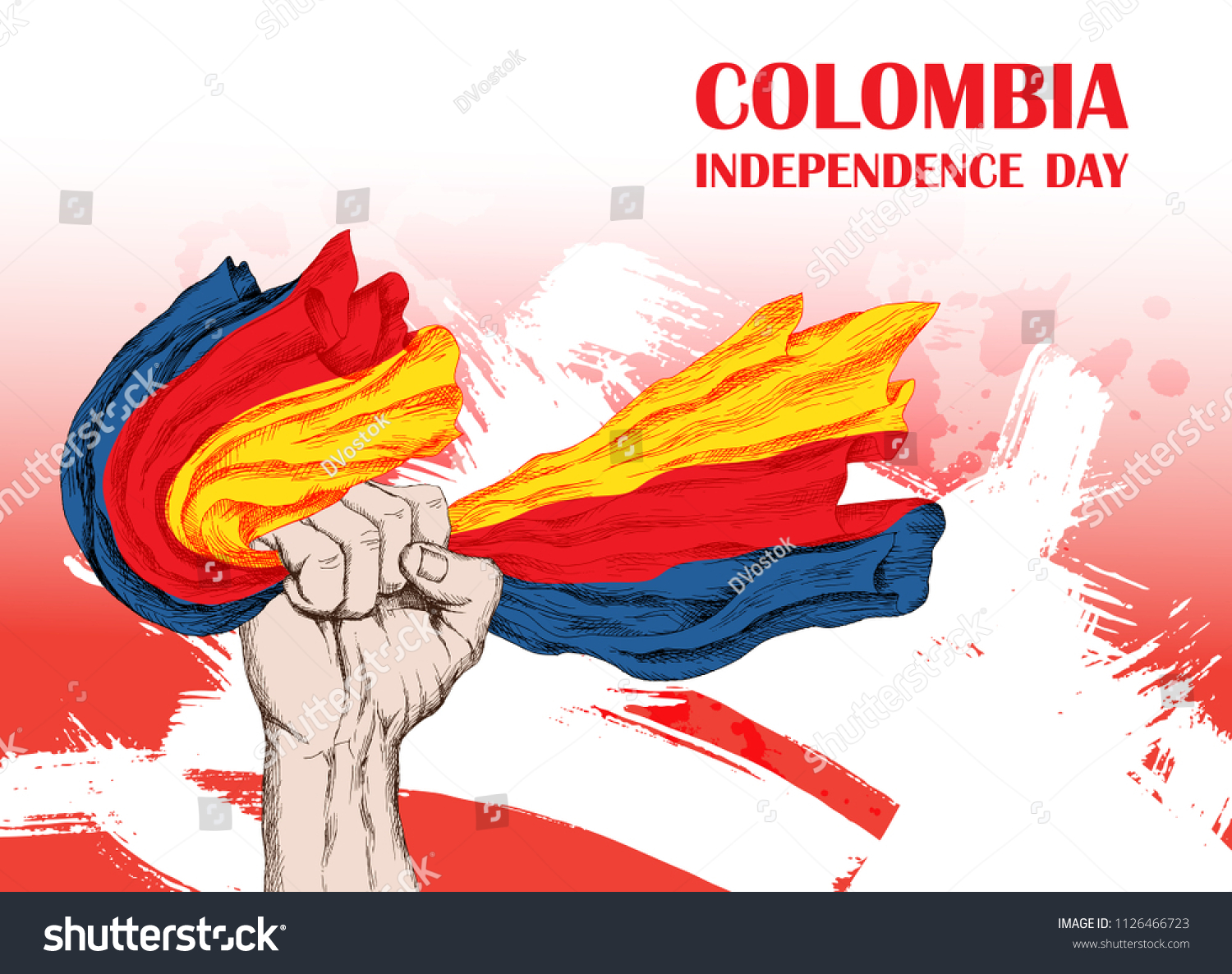 Colombia S Independence Day July 20 National Royalty Free Stock Vector 1126466723