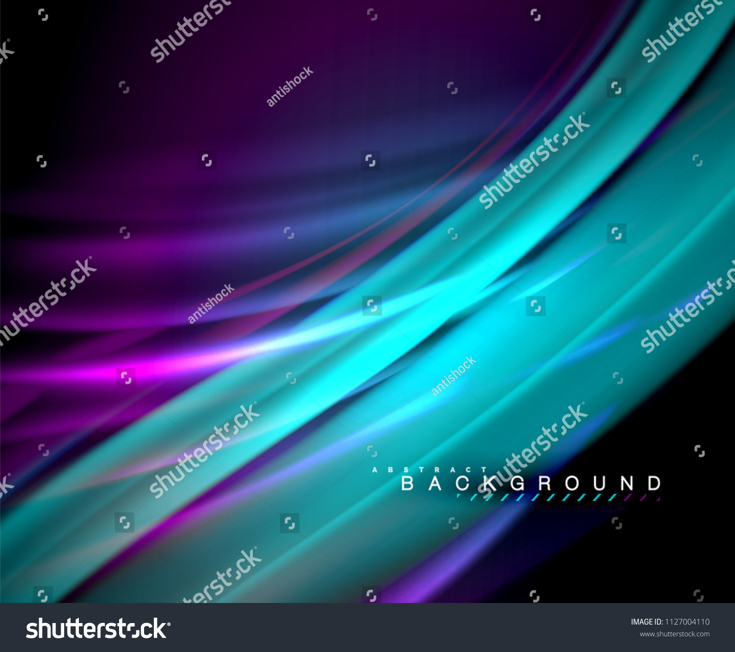 Neon Glowing Wave Magic Energy And Light Motion Royalty Free Stock