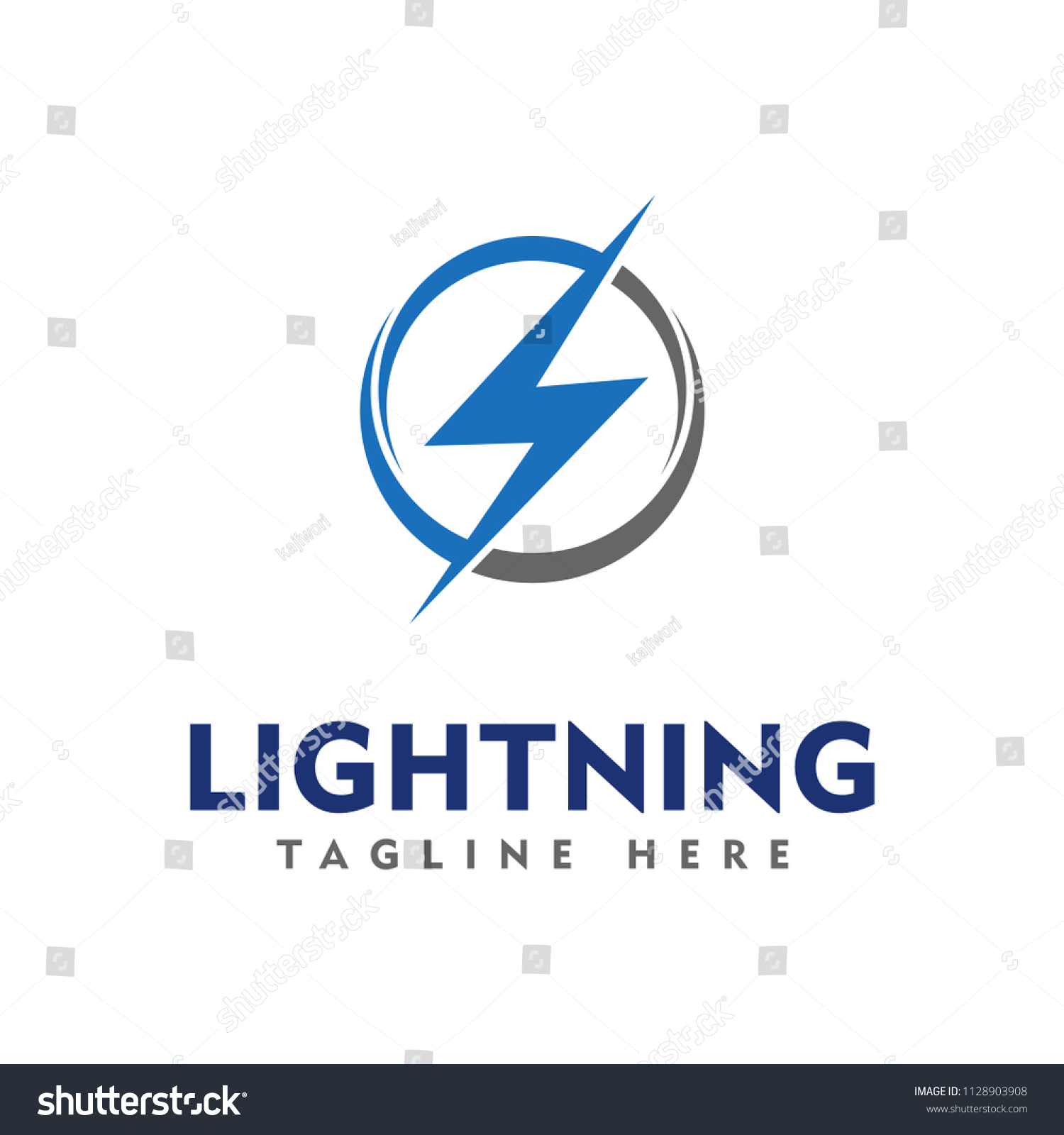 lightning logo, electric logo, thunder logo - Royalty Free Stock Vector ...