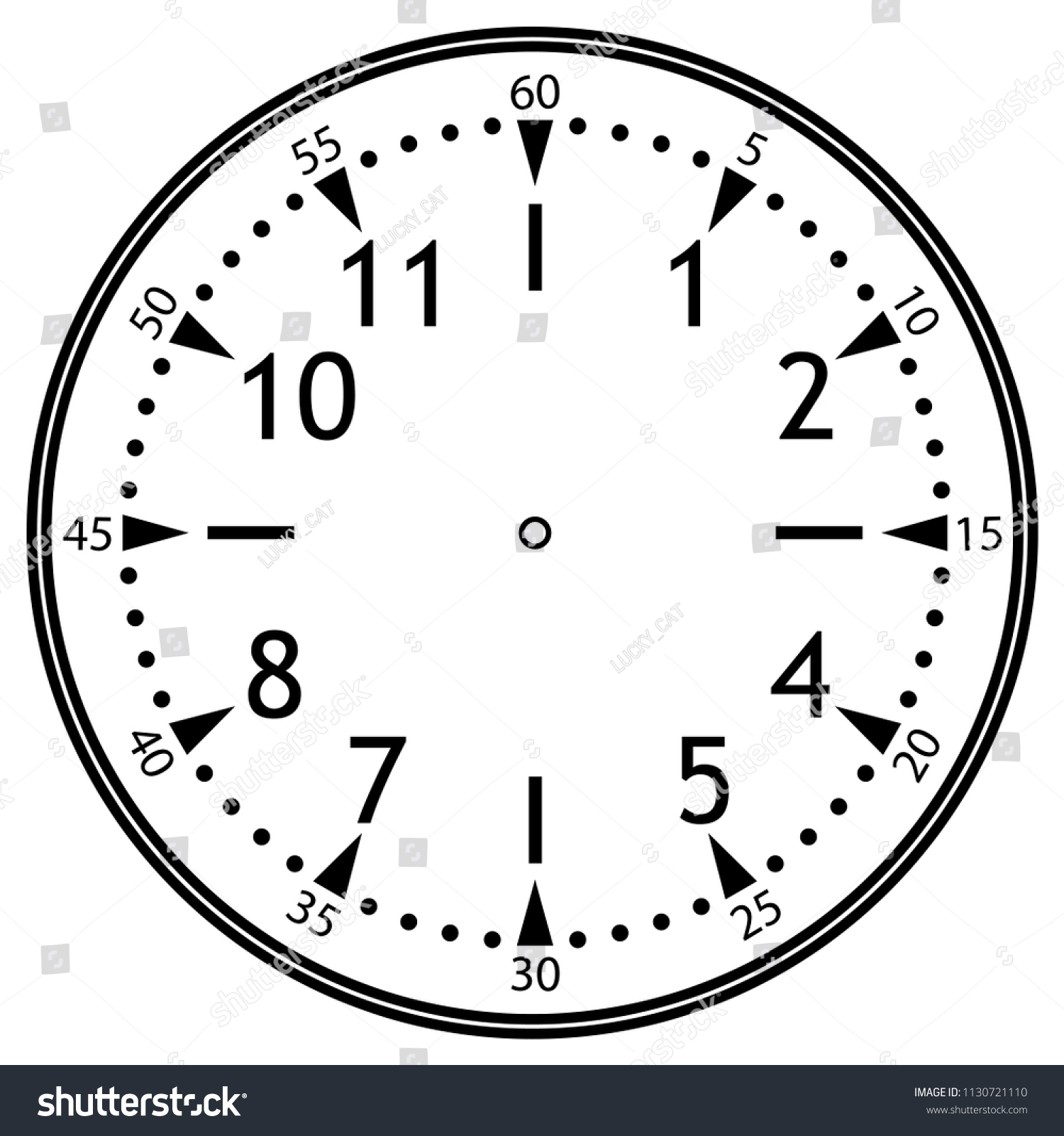 Clock face for house, alarm, table, kitchen, - Royalty Free Stock ...