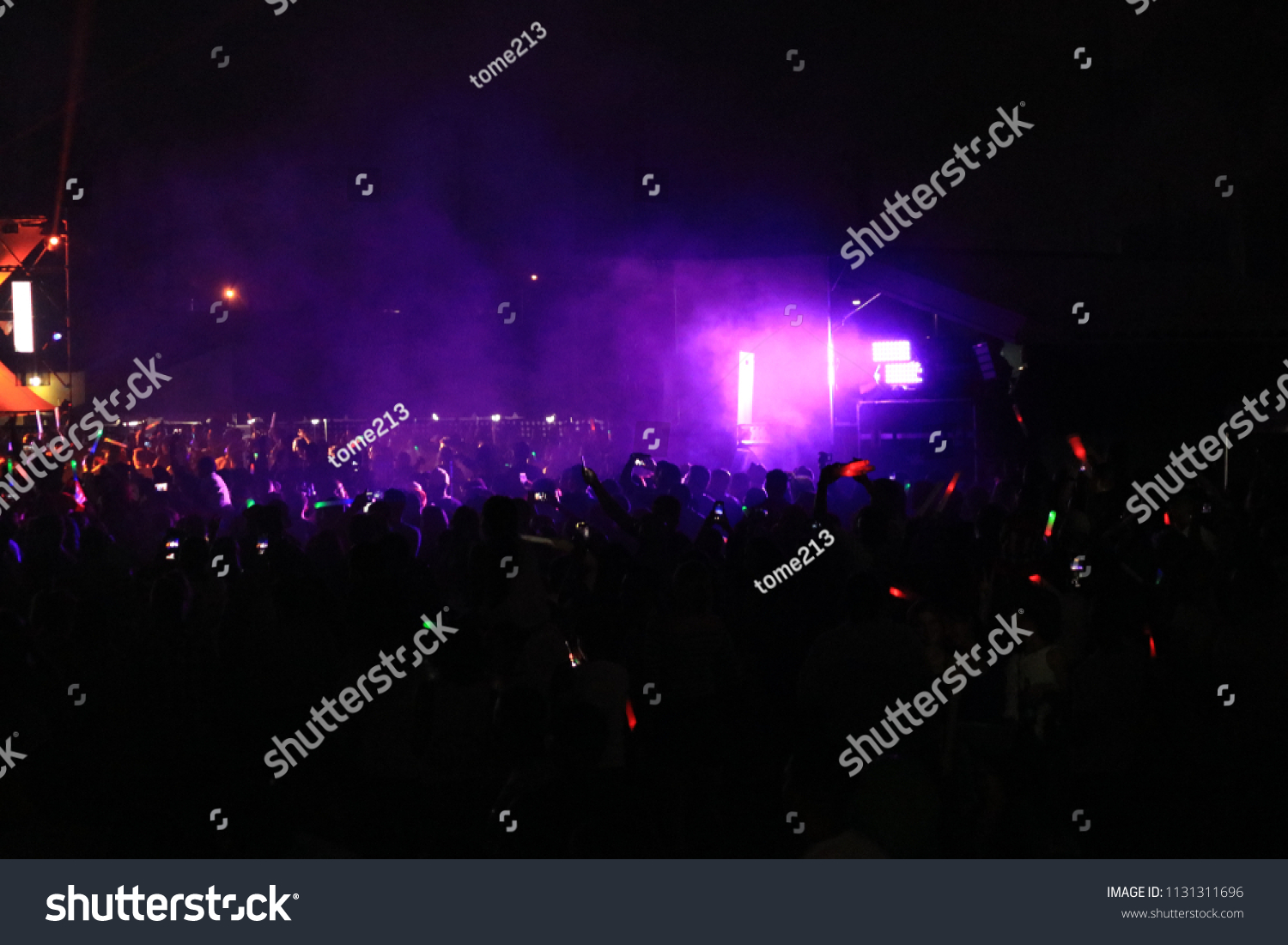 a large concert crowd #1131311696