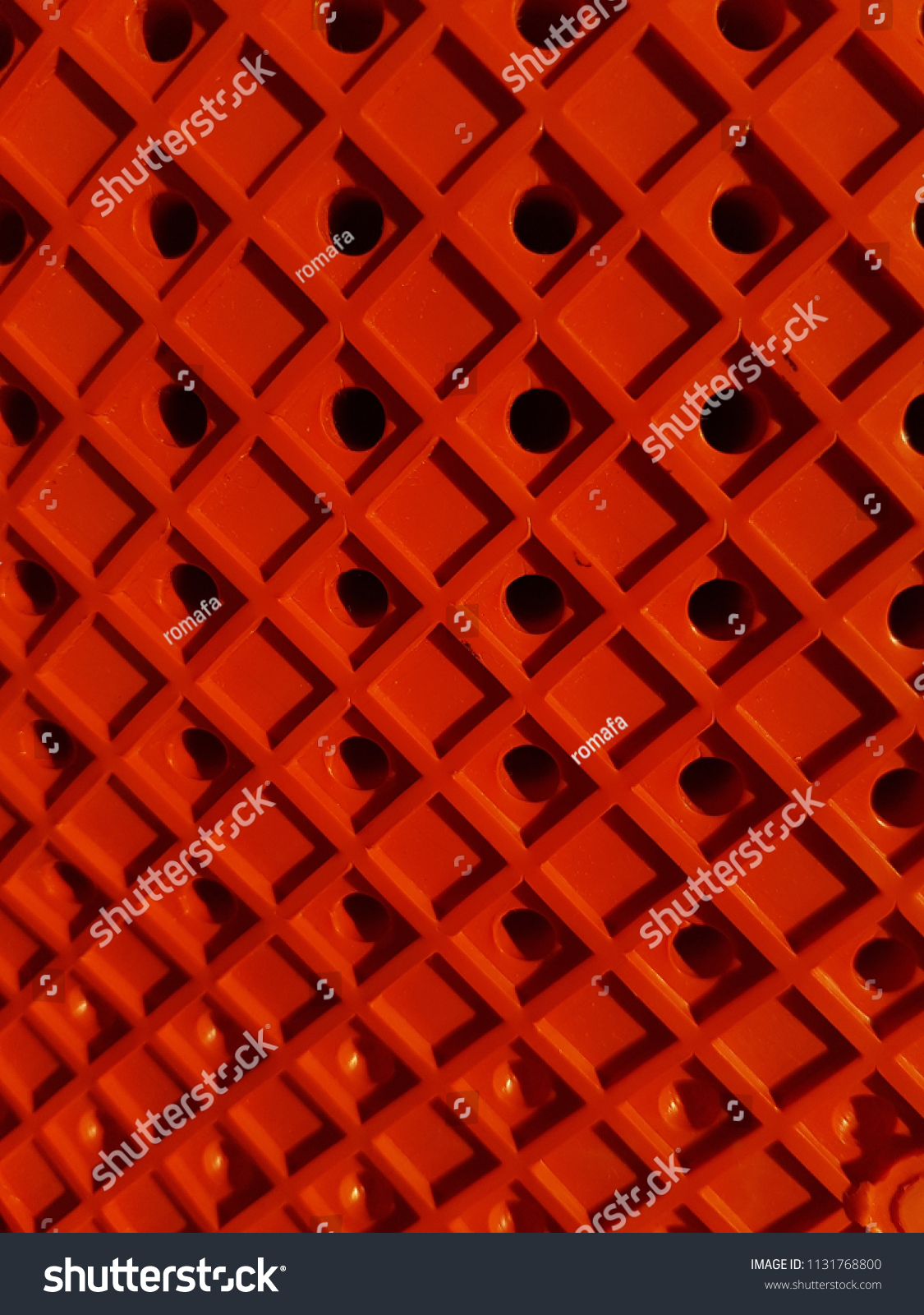 Red grid, lines in the form of a square. Pattern background, texture. #1131768800