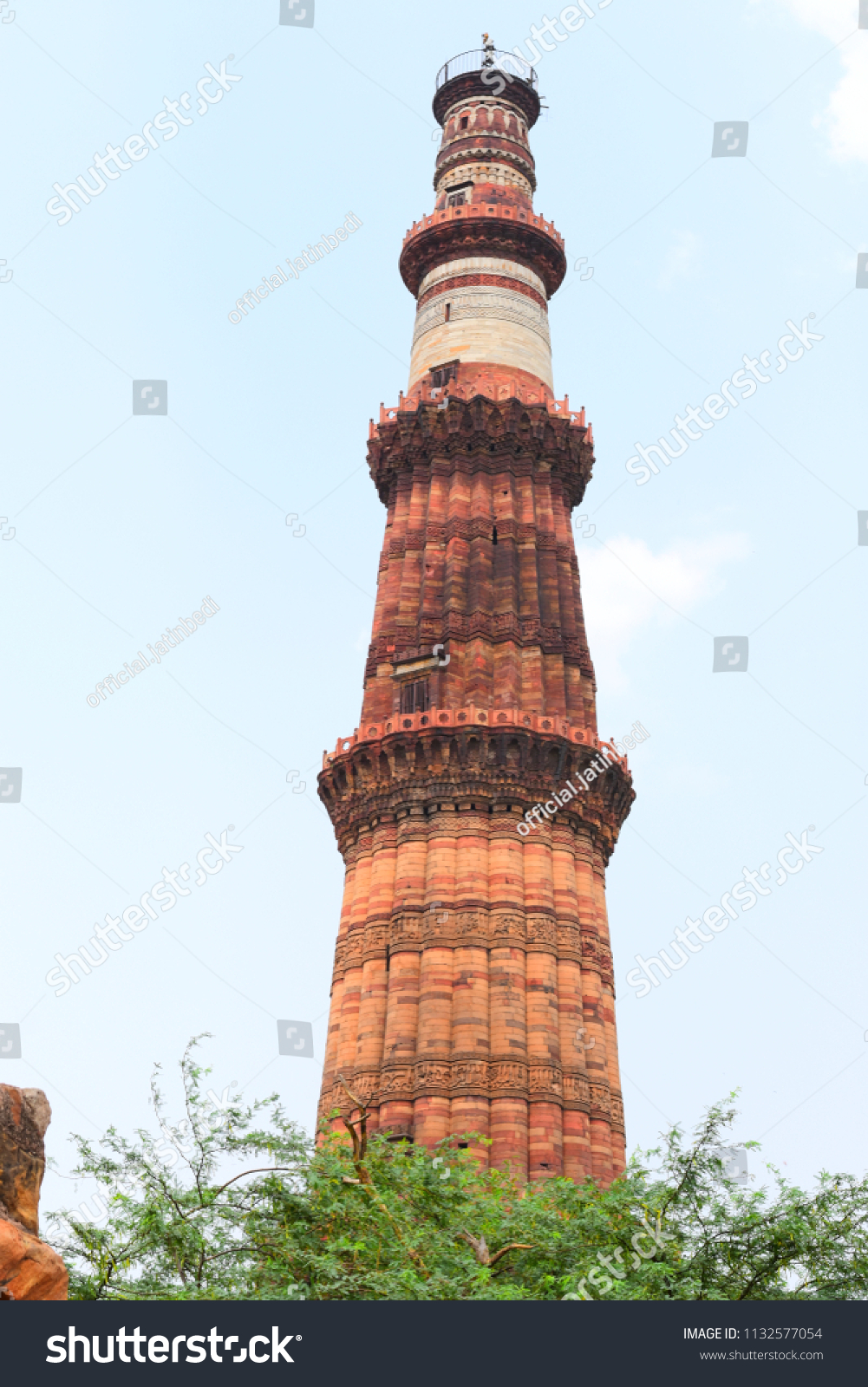 Historical Place : Qutub Minar, Delhi, India #1132577054